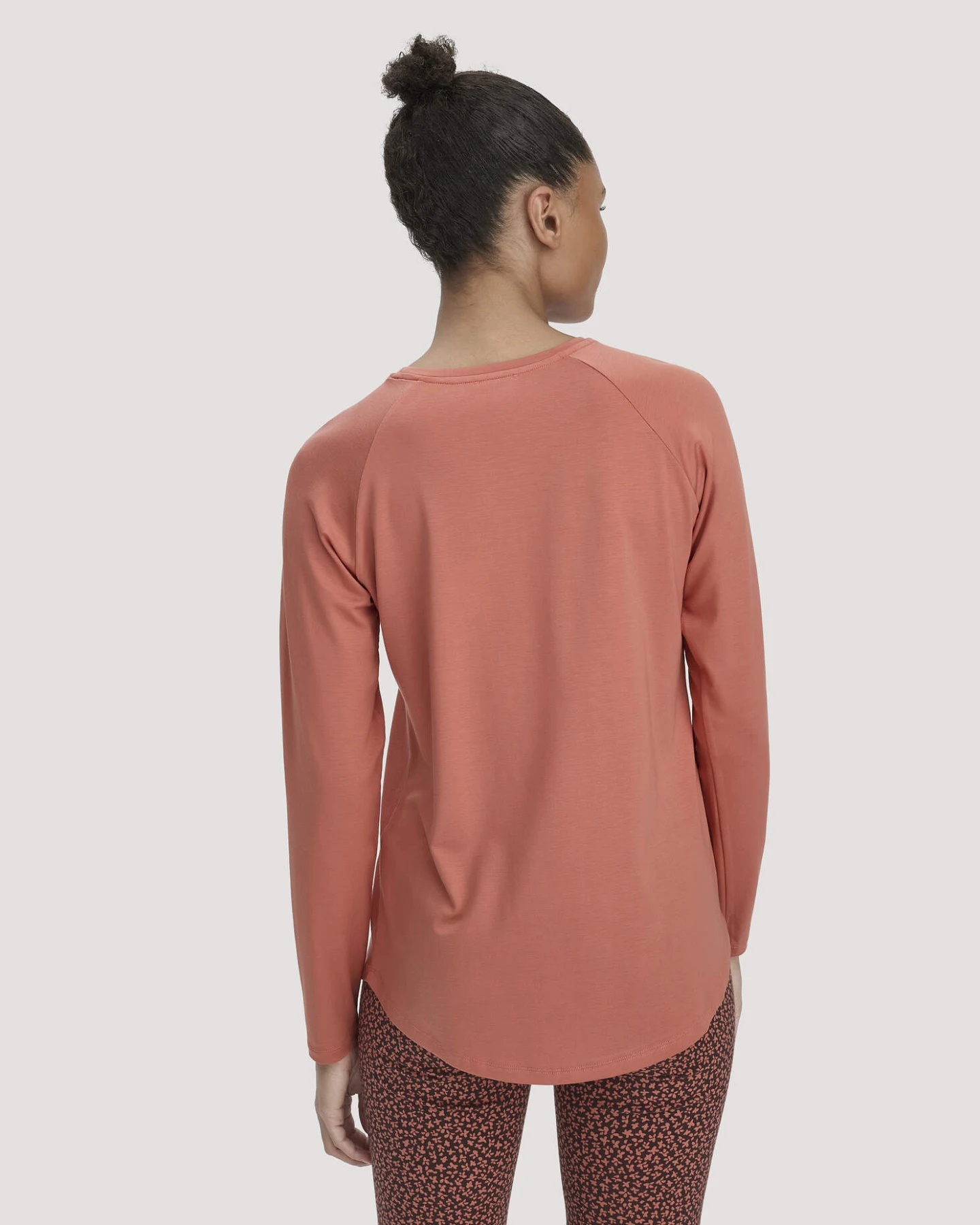 hessnatur Loungewear Longsleeve Regular ACTIVE COMFORT aus TENCEL™ Lyocell - orange - Größe 44 – Ansicht 3