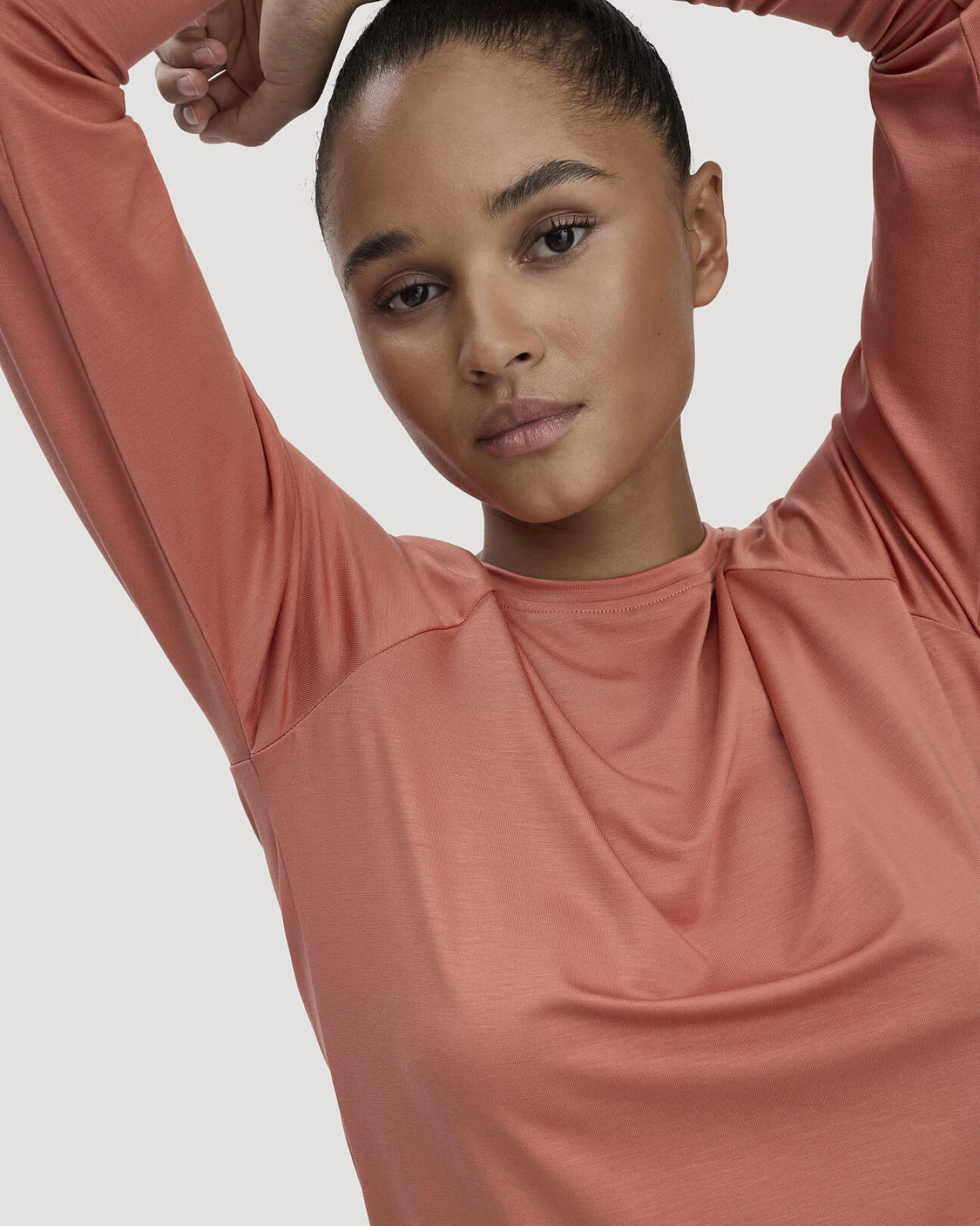 hessnatur Loungewear Longsleeve Regular ACTIVE COMFORT aus TENCEL™ Lyocell - orange - Größe 46 – Ansicht 4