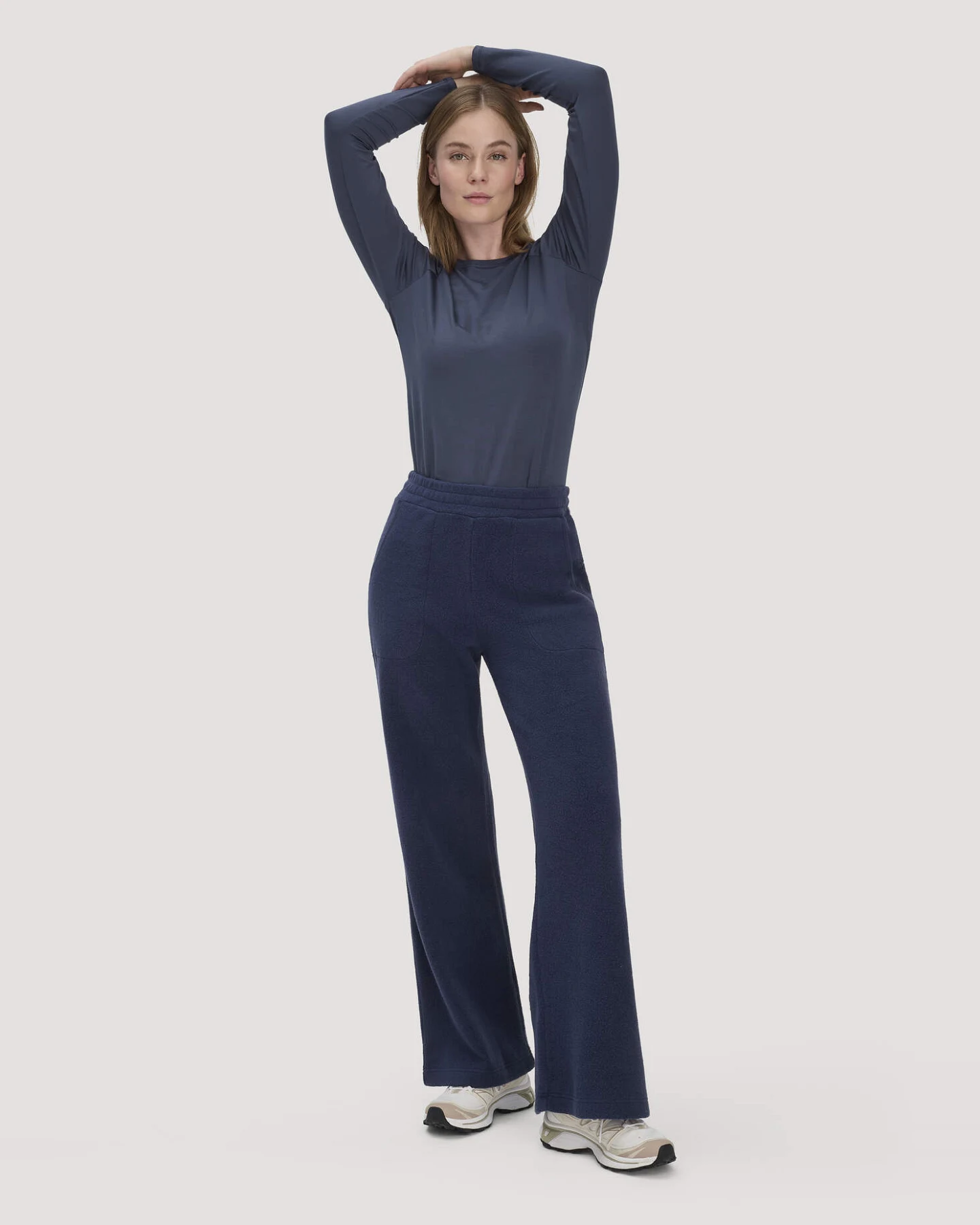 hessnatur Loungewear Longsleeve Regular ACTIVE COMFORT aus TENCEL™ Lyocell - blau - Größe 38 – Ansicht 2
