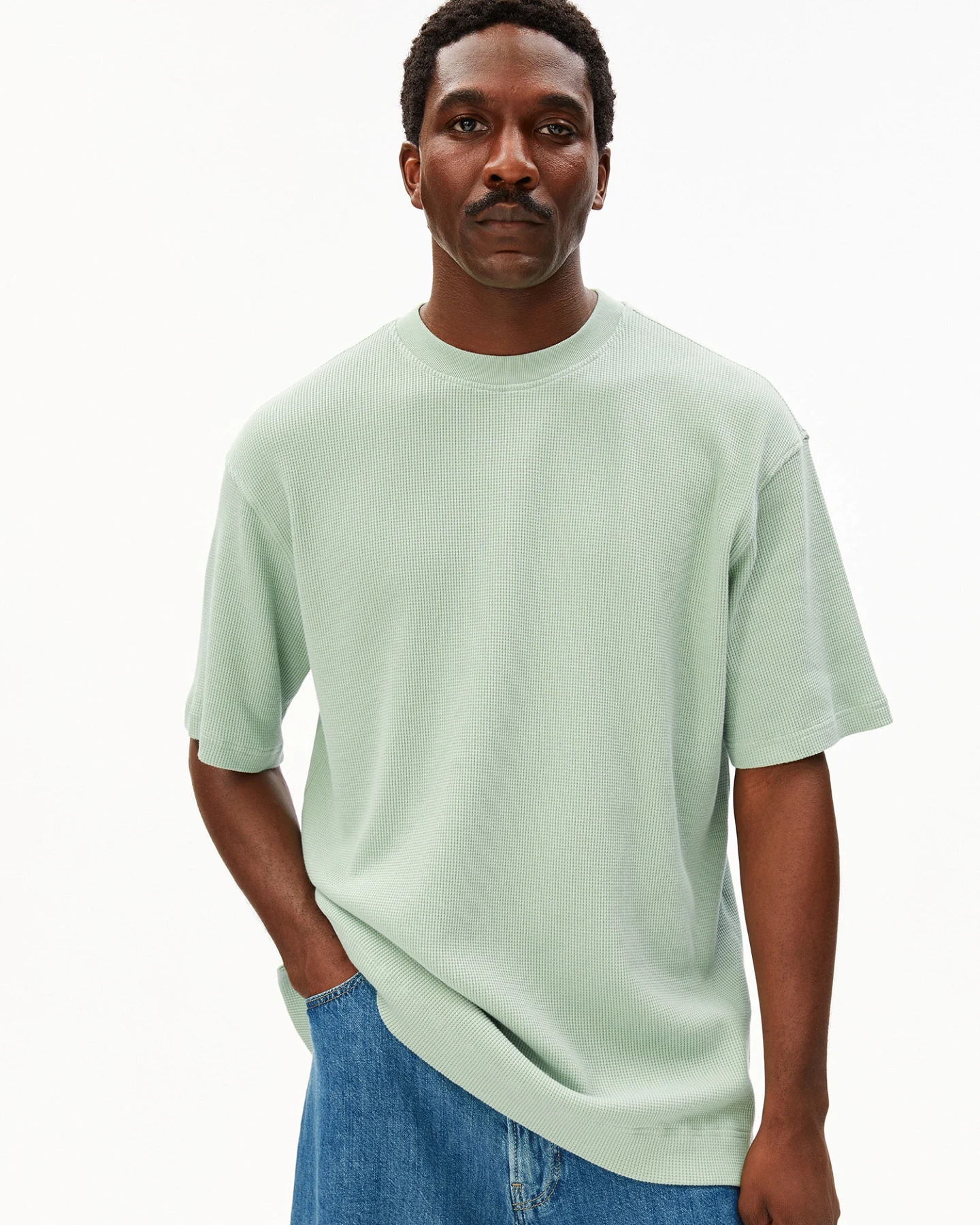 ARMEDANGELS T-Shirt MAARKOS WAFFLE – Ansicht 2