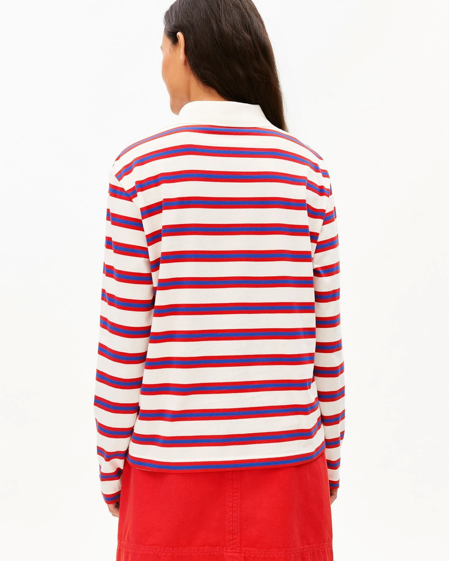 ARMEDANGELS Longsleeve STRIPE POLO – Ansicht 3