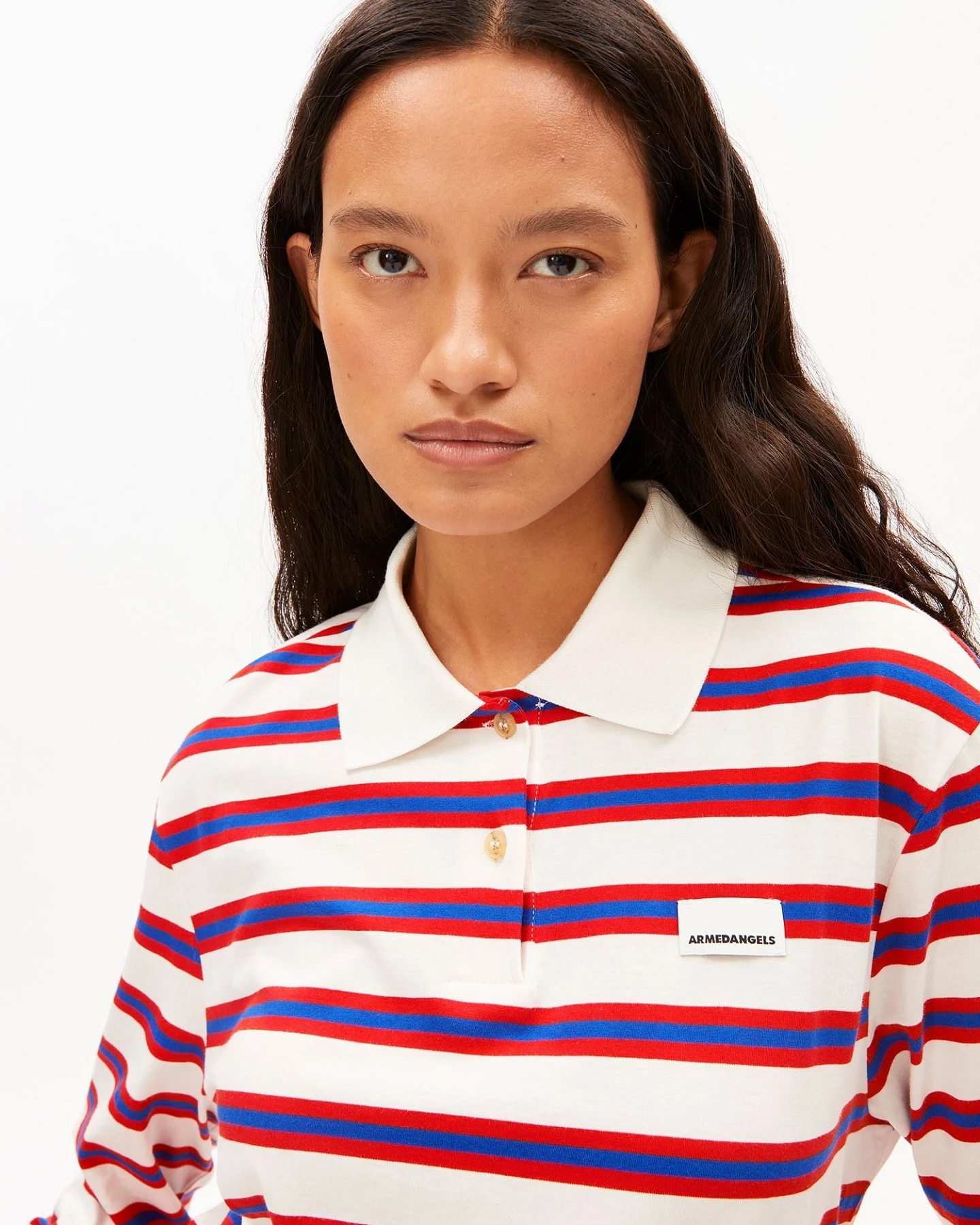 ARMEDANGELS Longsleeve STRIPE POLO – Ansicht 4