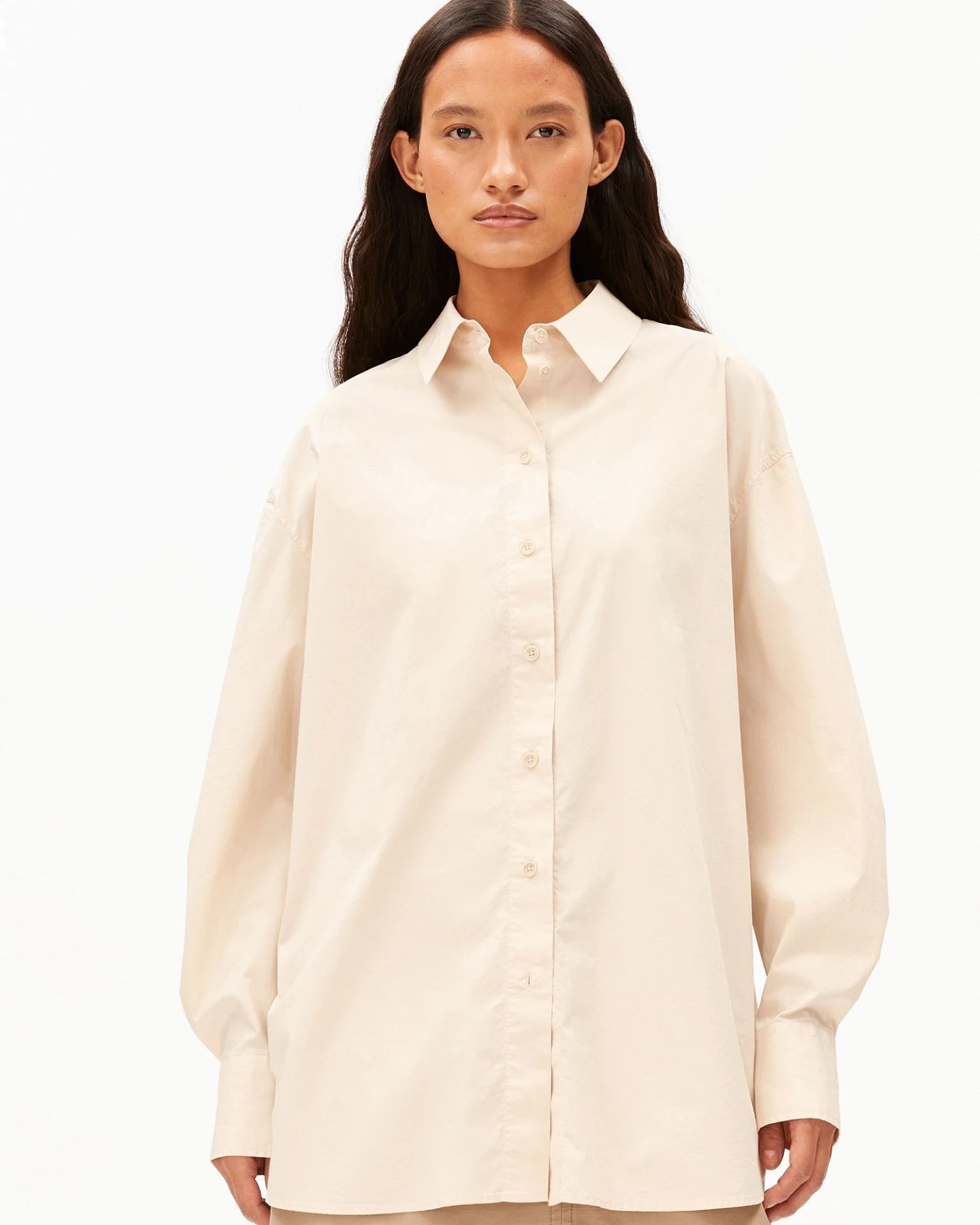 ARMEDANGELS Bluse BARREL SLEEVE POPLIN – Ansicht 2