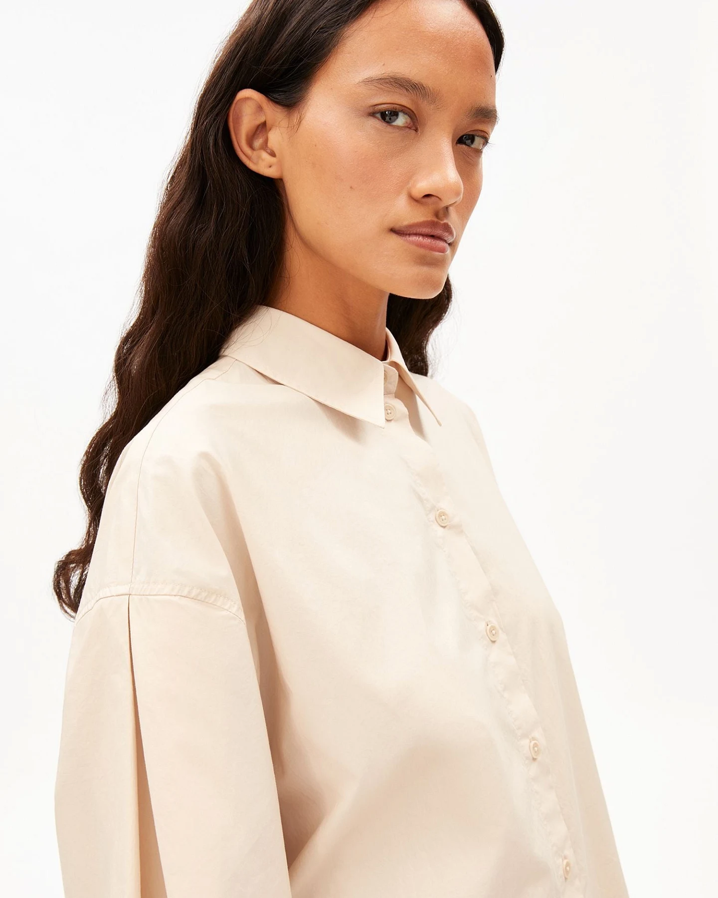 ARMEDANGELS Bluse BARREL SLEEVE POPLIN – Ansicht 4