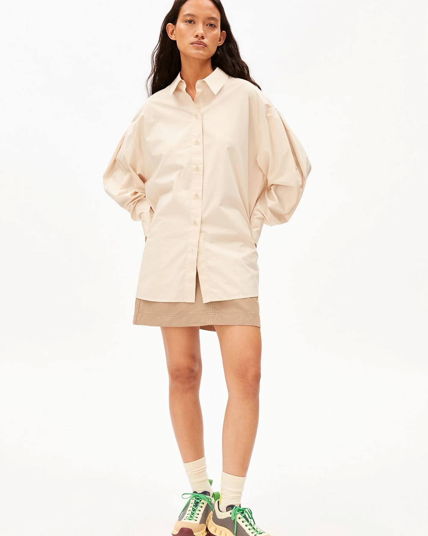 ARMEDANGELS Bluse BARREL SLEEVE POPLIN – Ansicht 5