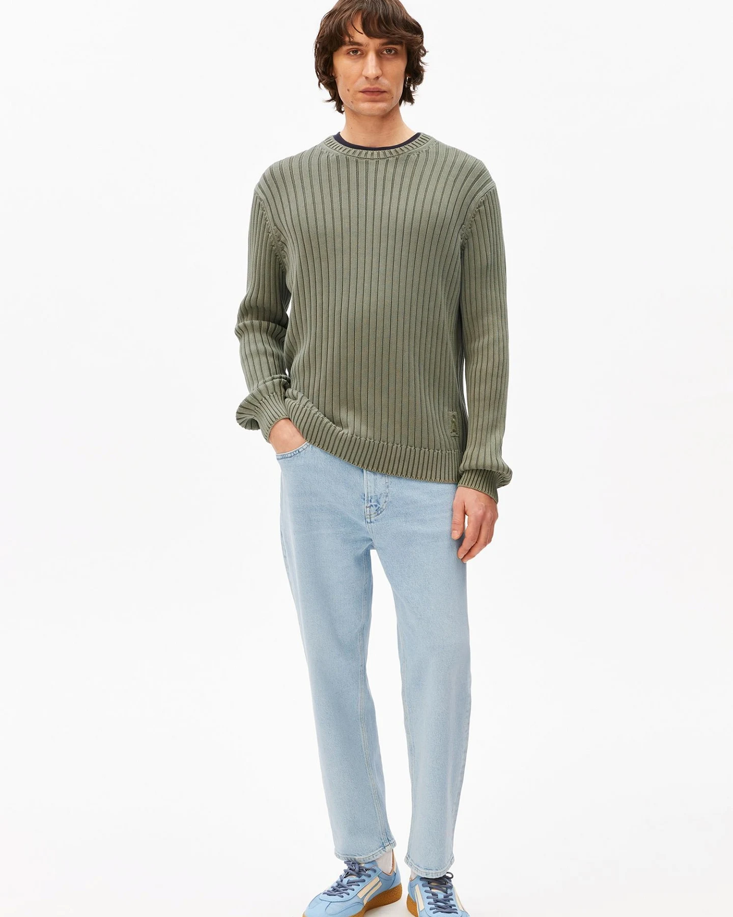 ARMEDANGELS Strickpullover PIGMENT DYE RIB – Ansicht 5