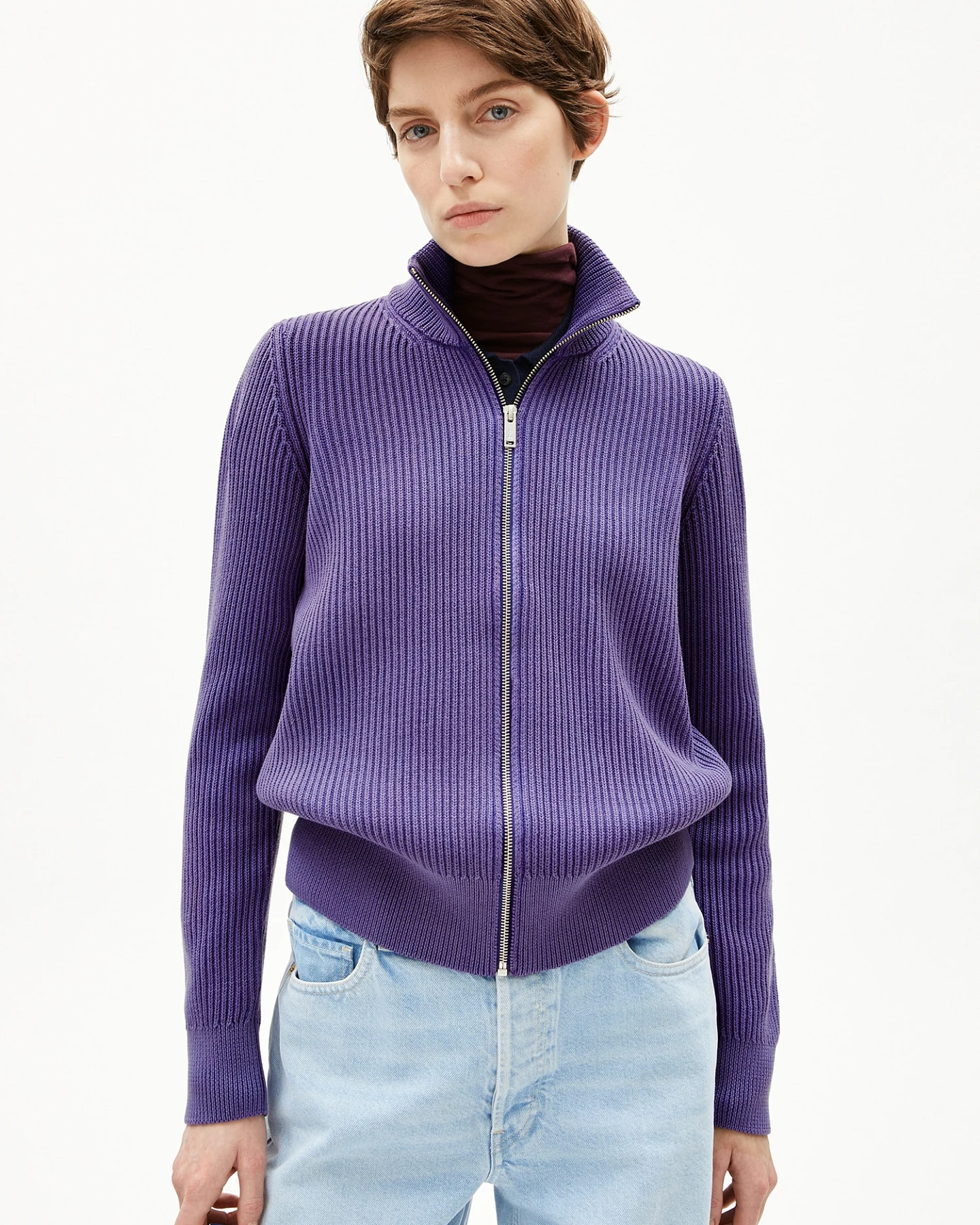 ARMEDANGELS Strickjacke REBECCAA GMT DYE – Ansicht 2