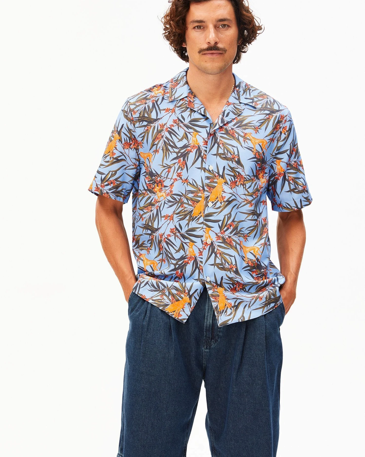 ARMEDANGELS Hemd AOP DOG – Ansicht 2