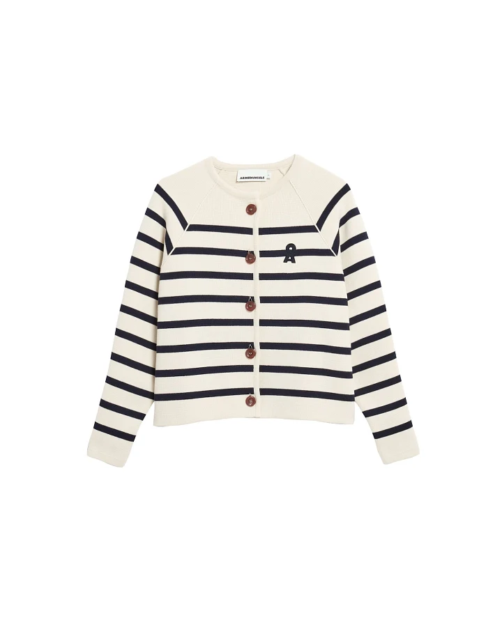 ARMEDANGELS Cardigan PLACED STRIPE