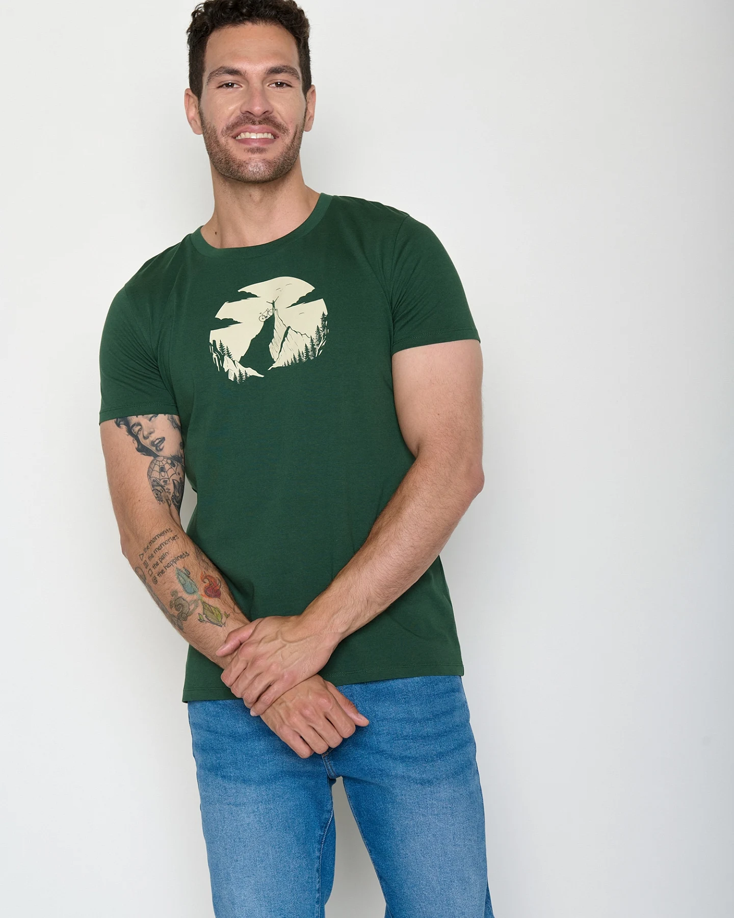 GREENBOMB T-Shirt Guide Nature Clouds Ride – Ansicht 2