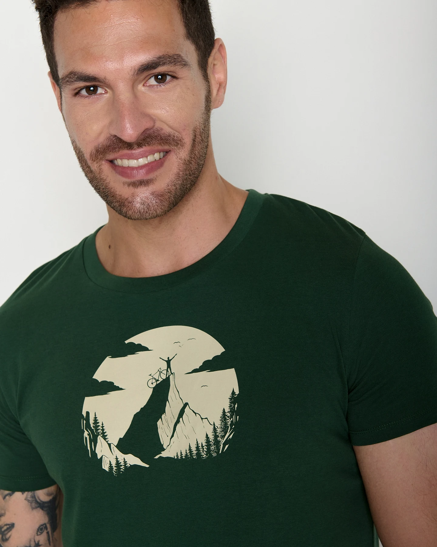 GREENBOMB T-Shirt Guide Nature Clouds Ride – Ansicht 3