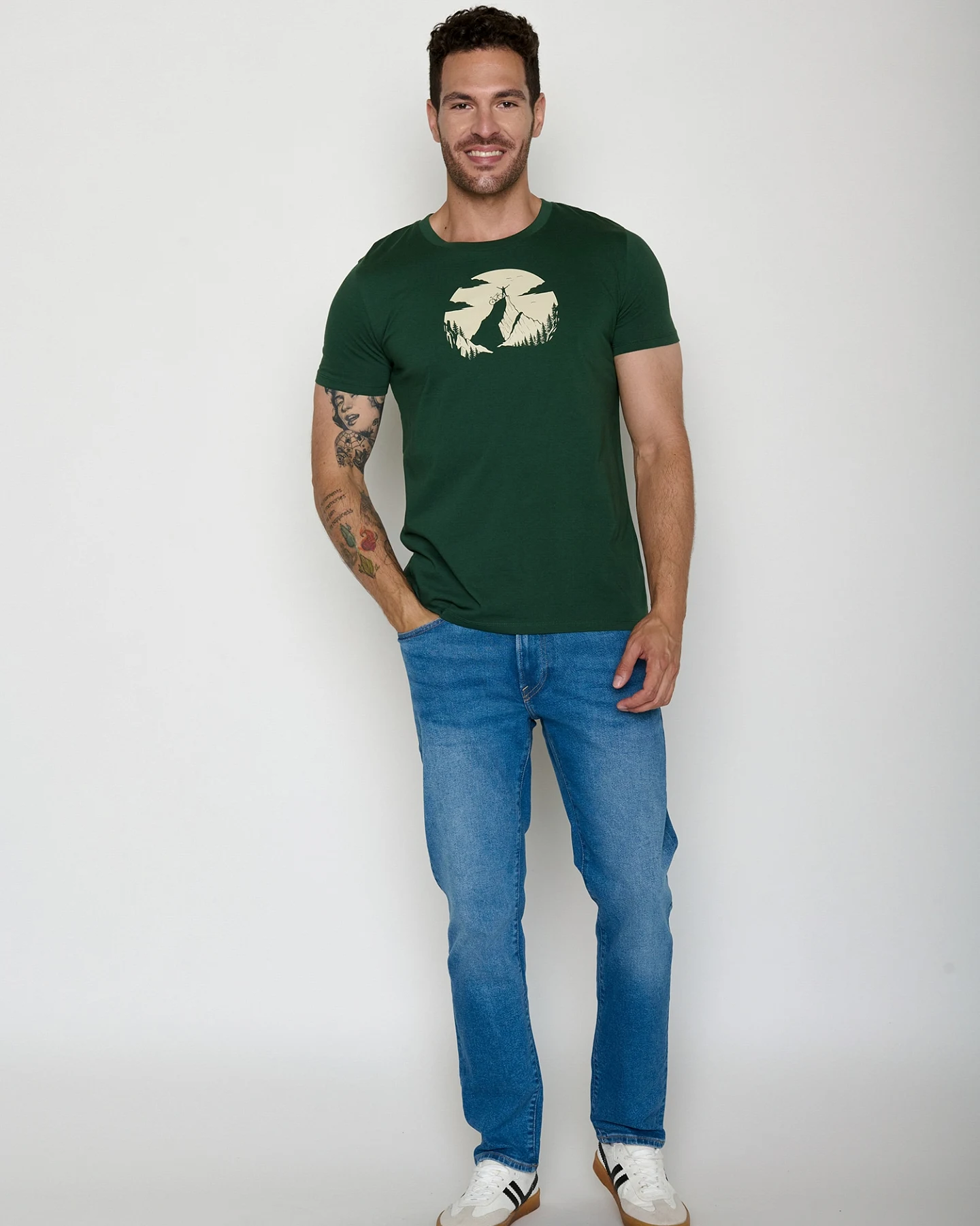 GREENBOMB T-Shirt Guide Nature Clouds Ride – Ansicht 4