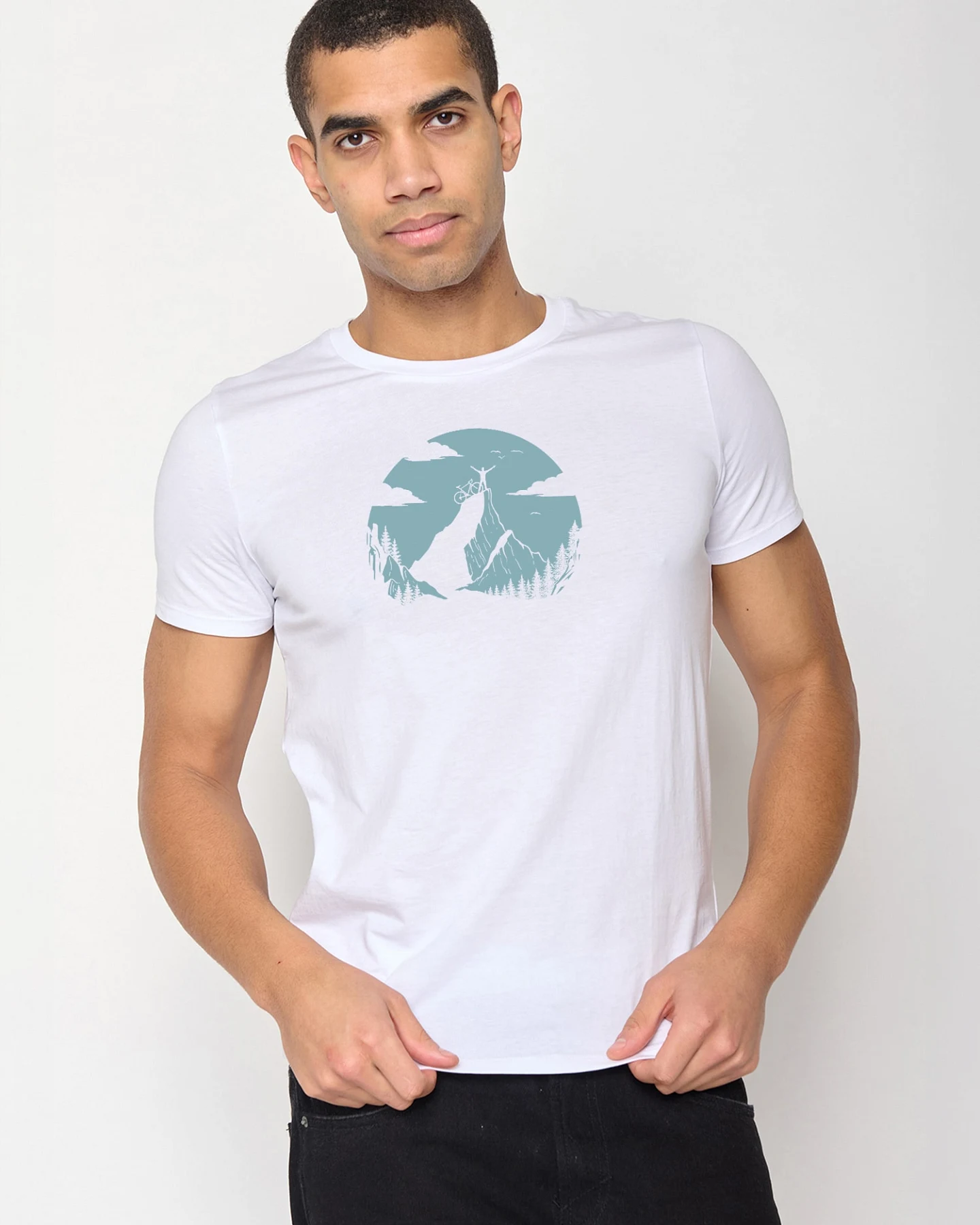 GREENBOMB T-Shirt Guide Nature Clouds Ride – Ansicht 2