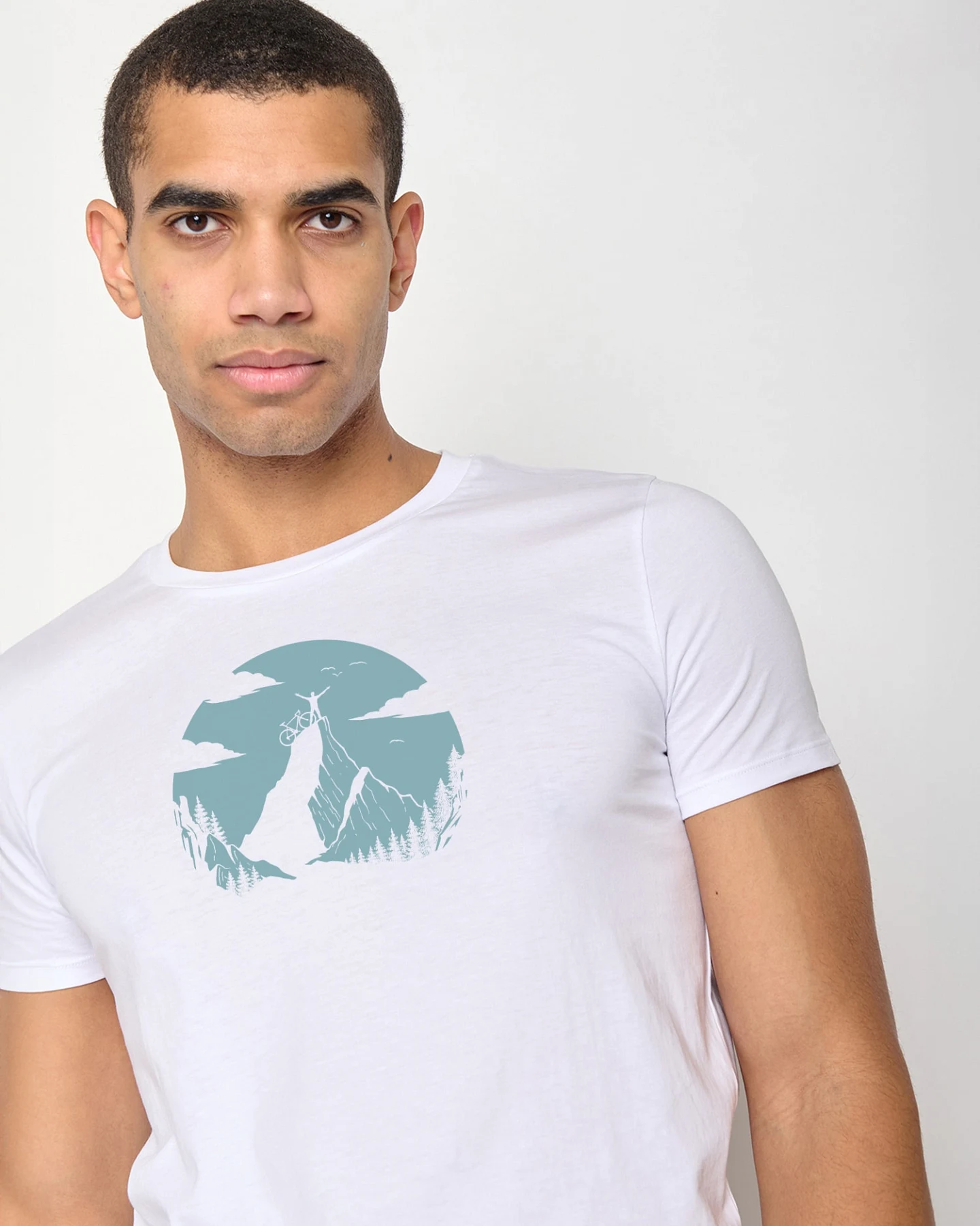 GREENBOMB T-Shirt Guide Nature Clouds Ride – Ansicht 3