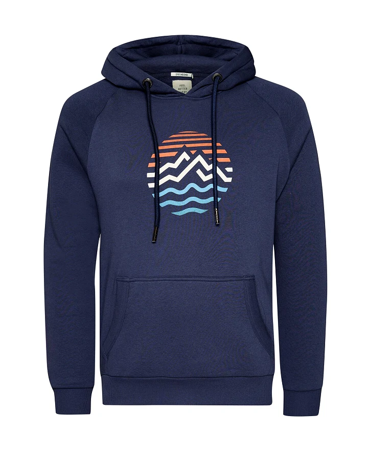 GREENBOMB Hoodie Trek Mountain Stripes