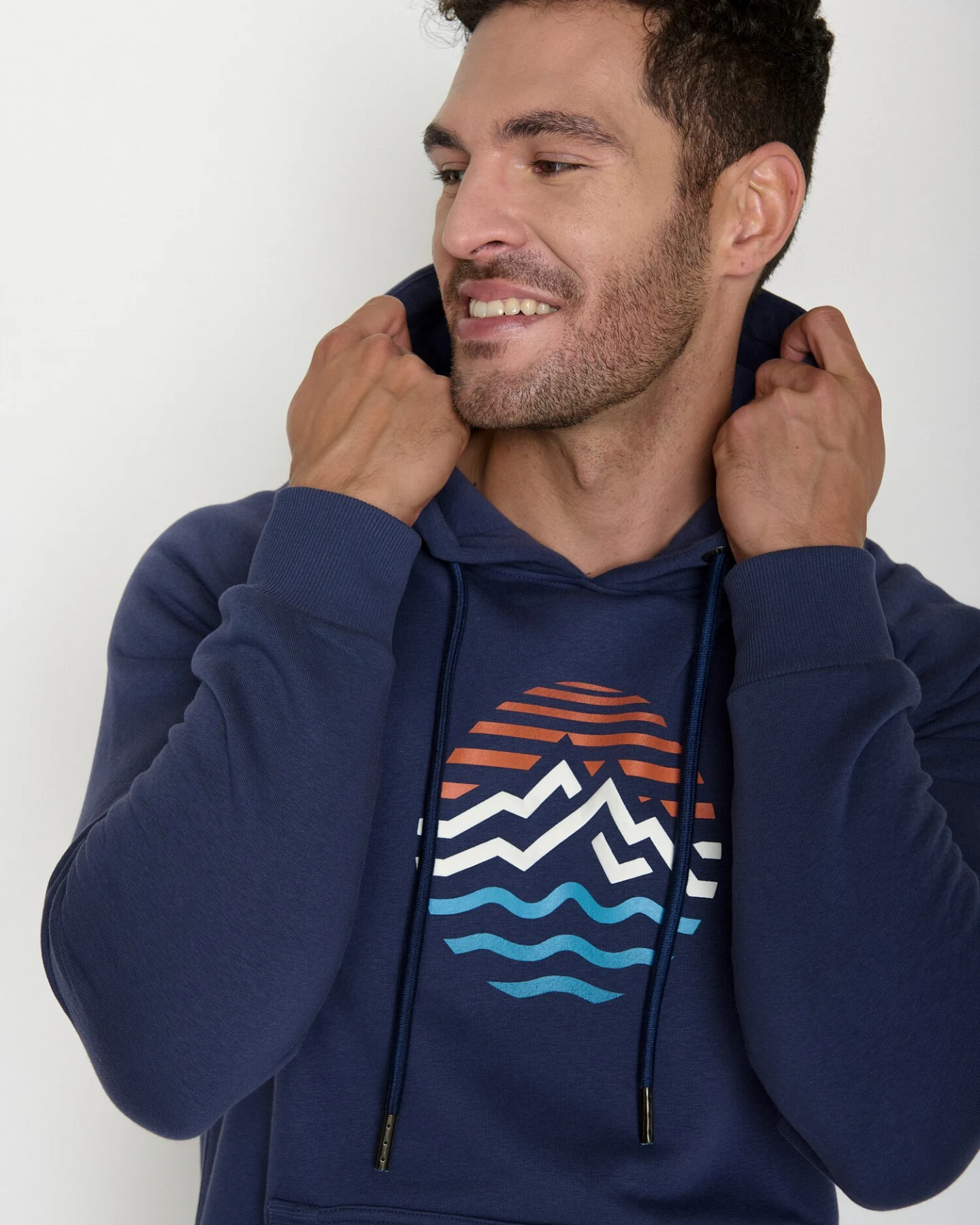 GREENBOMB Hoodie Trek Mountain Stripes – Ansicht 3