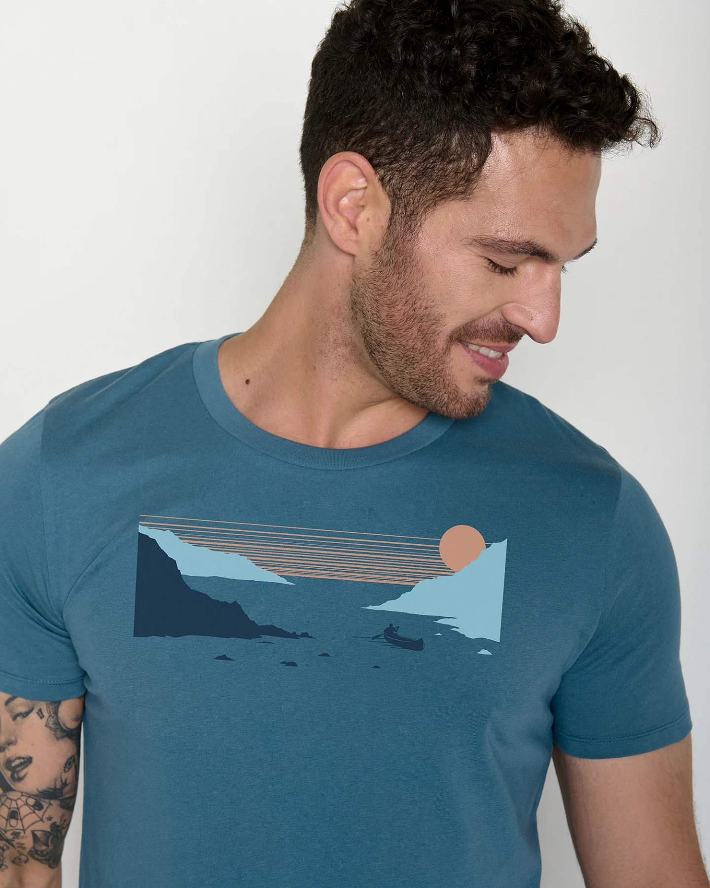 GREENBOMB T-Shirt Canoe Fjord Guide – Ansicht 3