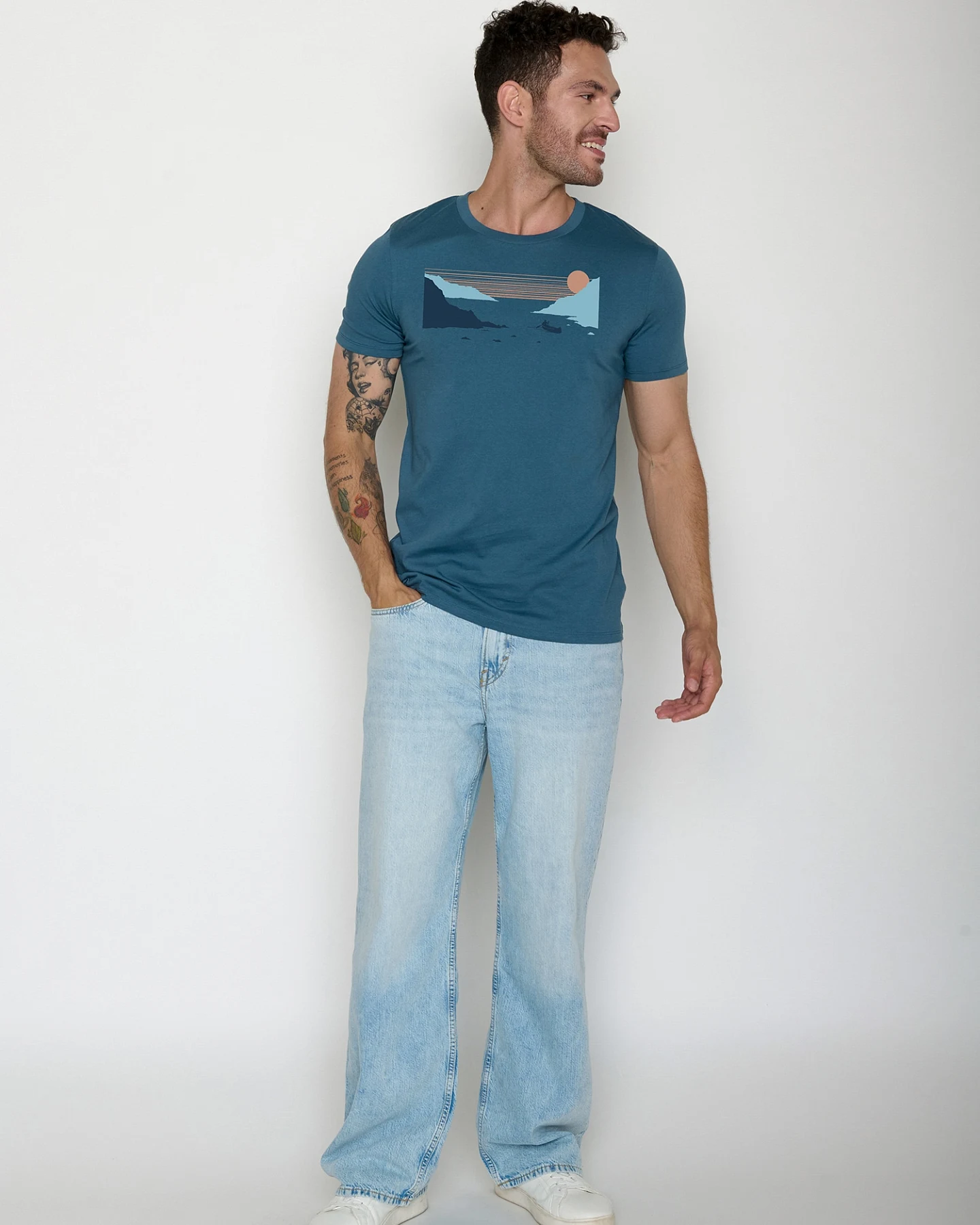 GREENBOMB T-Shirt Canoe Fjord Guide – Ansicht 4