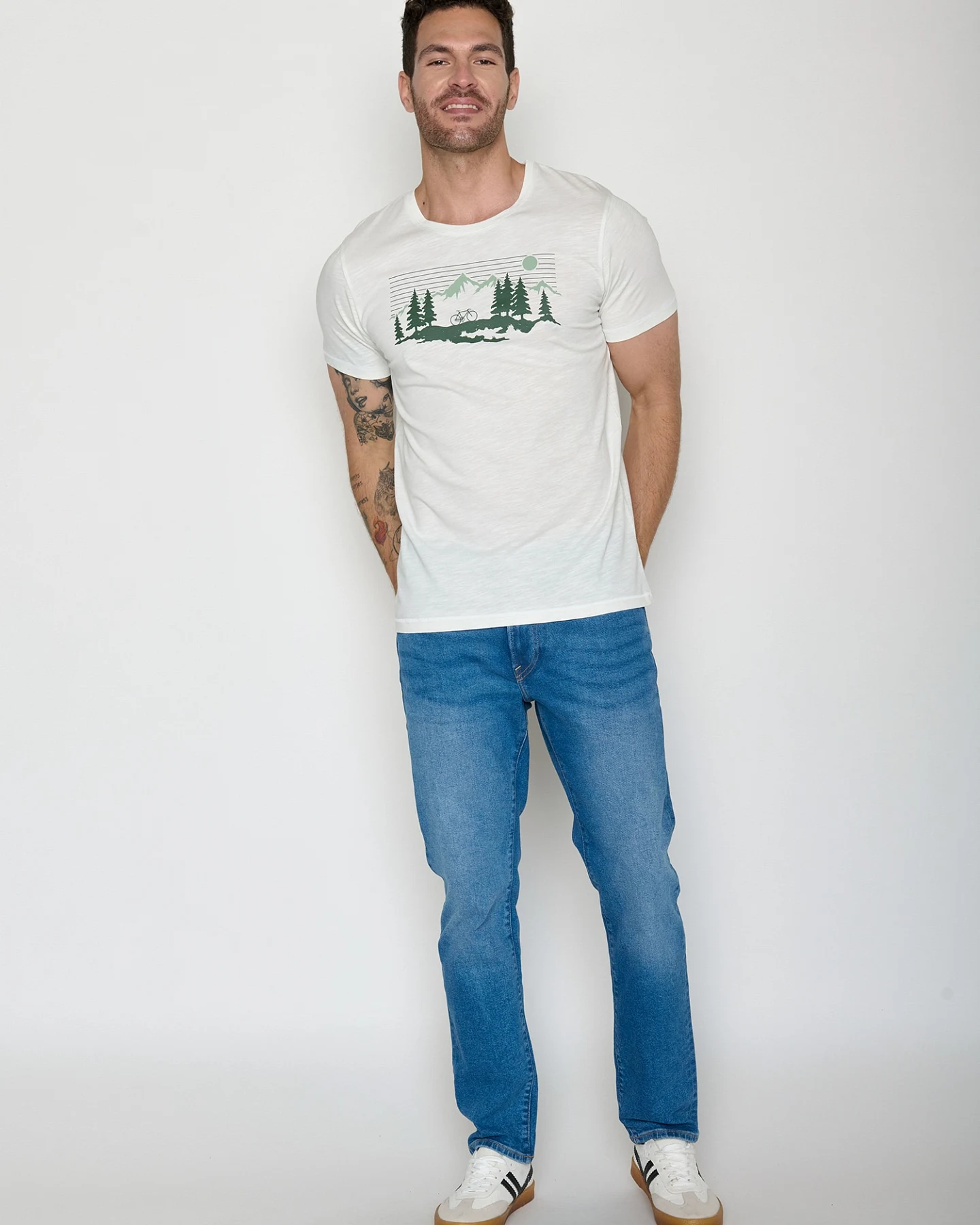 GREENBOMB T-Shirt Spice Bike Mountain Pines – Ansicht 4