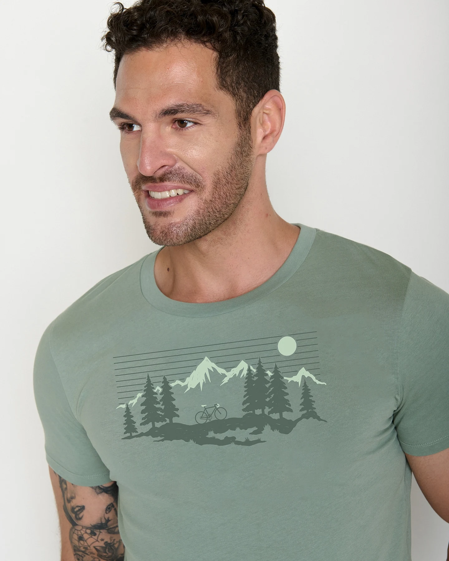 GREENBOMB T-Shirt Guide Bike Mountain Pines – Ansicht 3