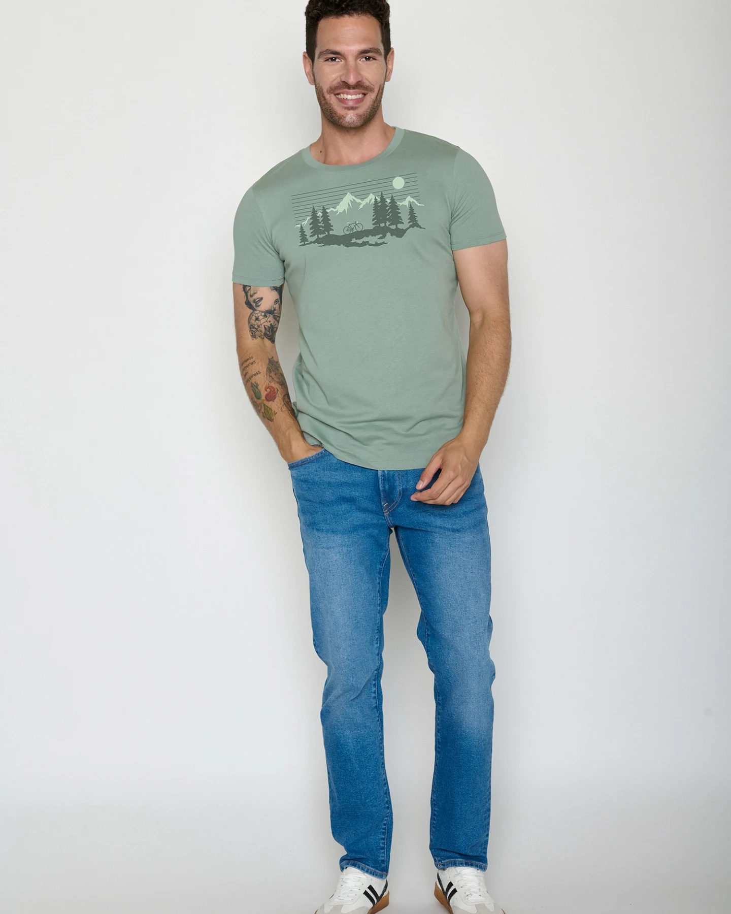 GREENBOMB T-Shirt Guide Bike Mountain Pines – Ansicht 4