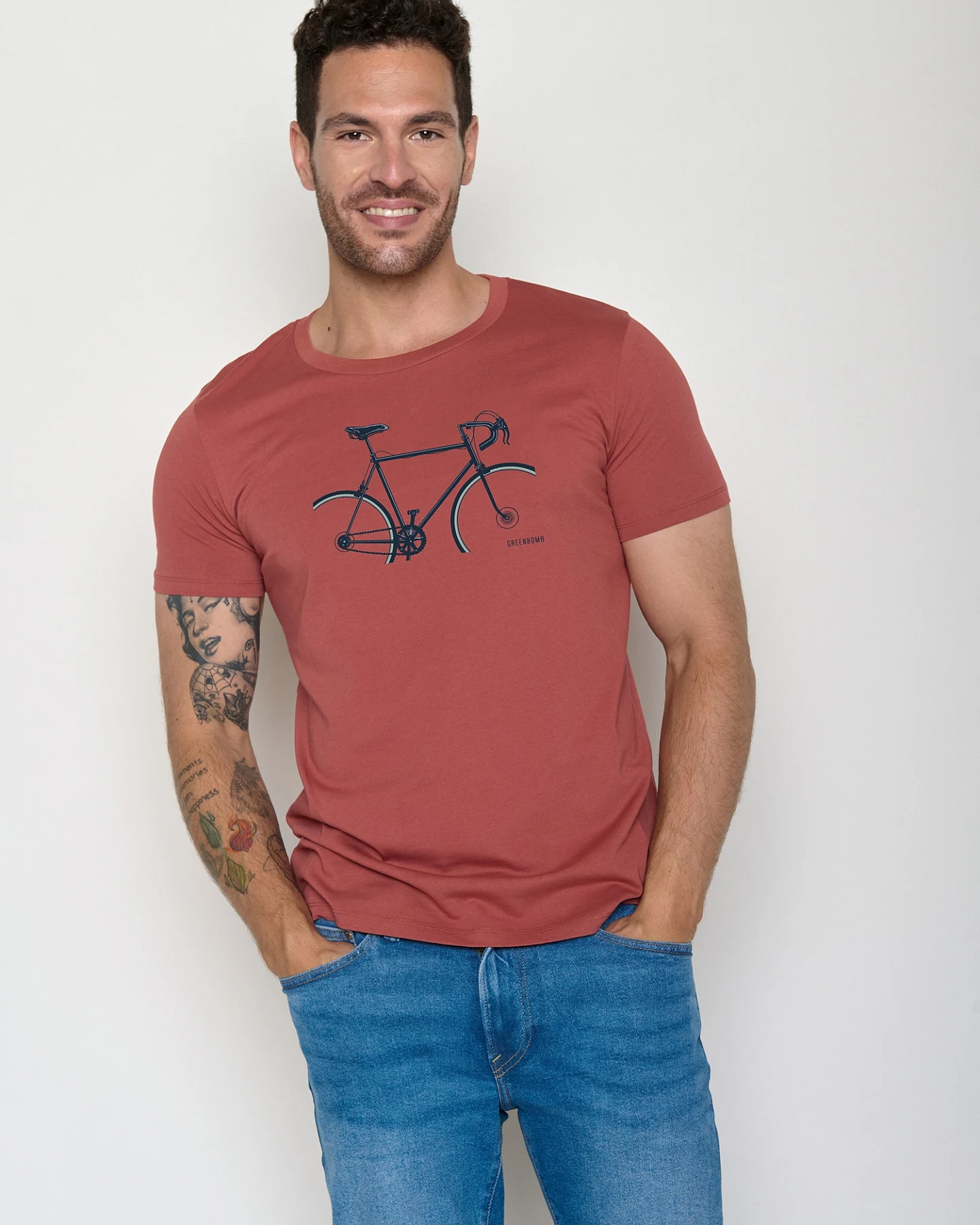 GREENBOMB T-Shirt Guide Bike Crop – Ansicht 2