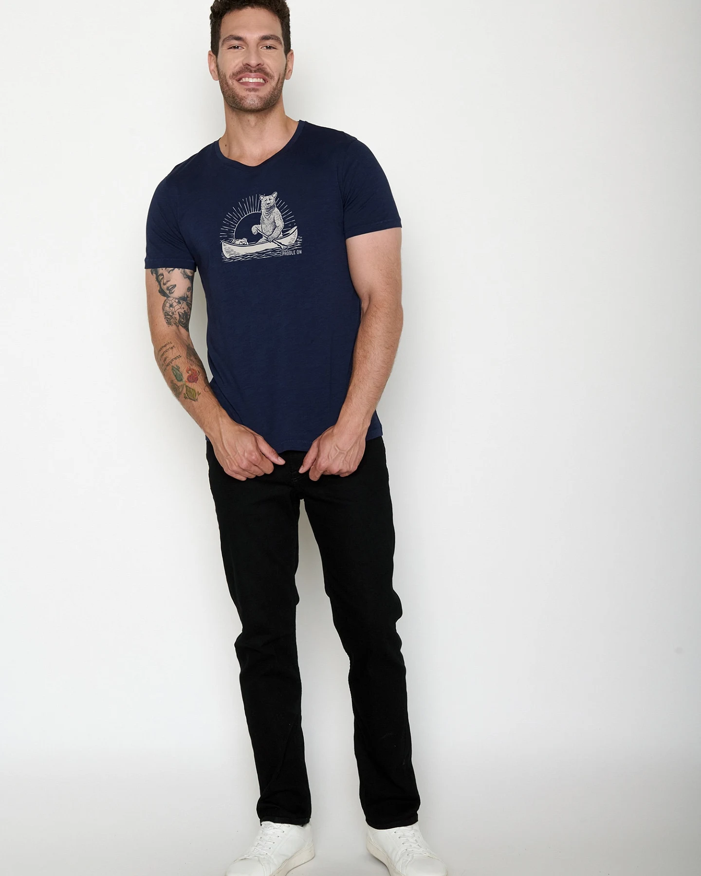 GREENBOMB T-Shirt Spice Bear Canoe – Ansicht 4