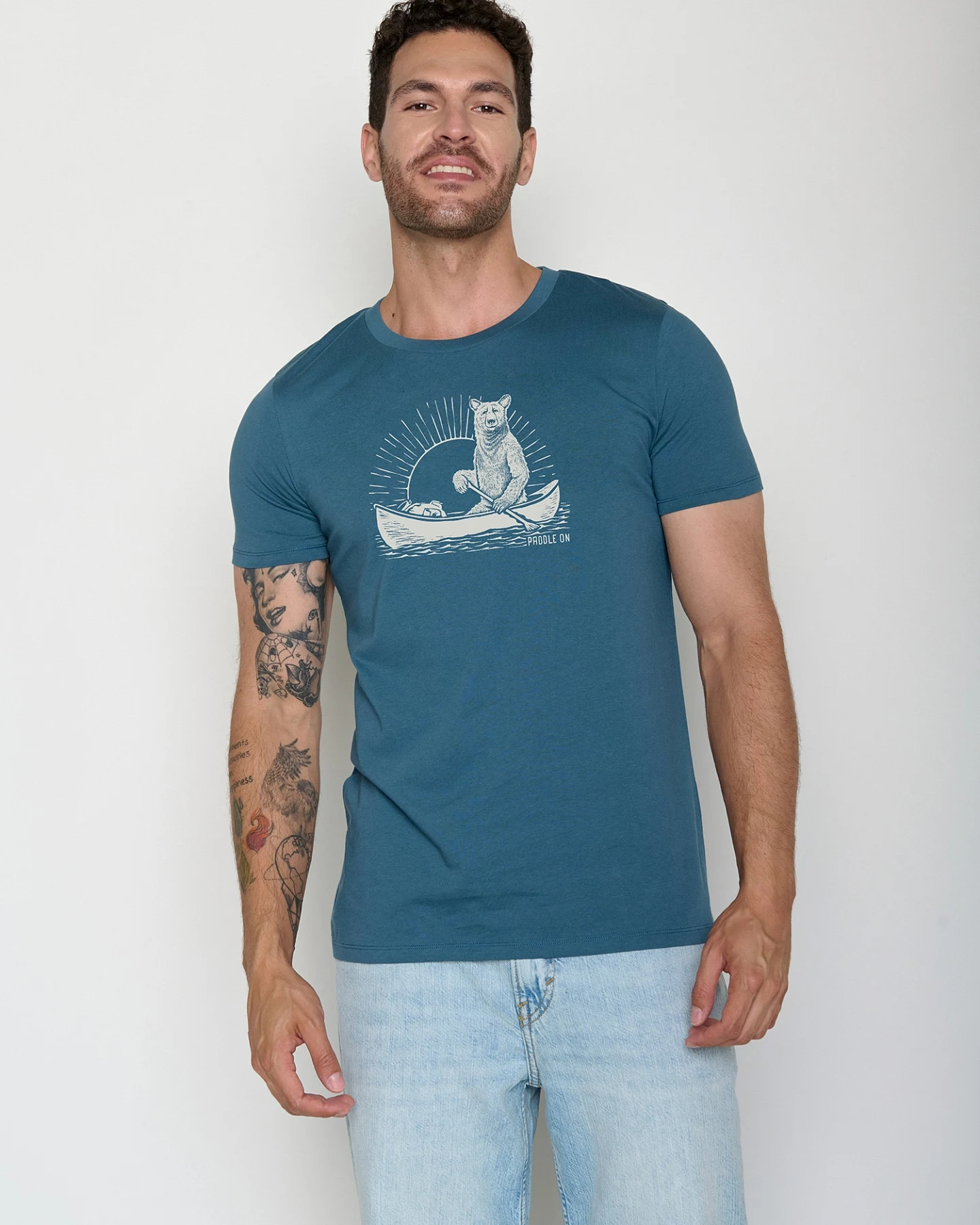 GREENBOMB T-Shirt Guide Bear Canoe – Ansicht 2