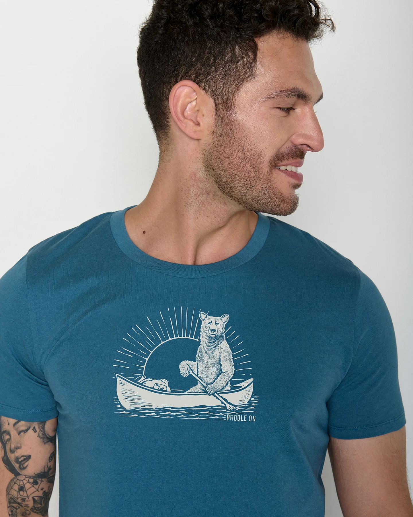 GREENBOMB T-Shirt Guide Bear Canoe – Ansicht 3