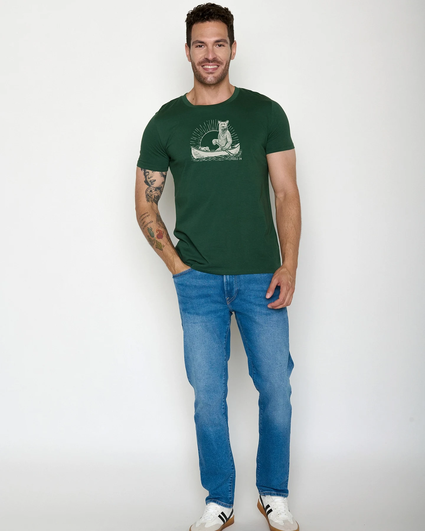 GREENBOMB T-Shirt Guide Bear Canoe – Ansicht 4