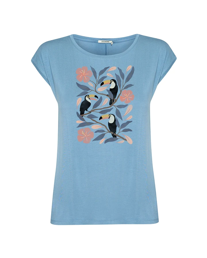 GREENBOMB T-Shirt Timid Tucan Flower
