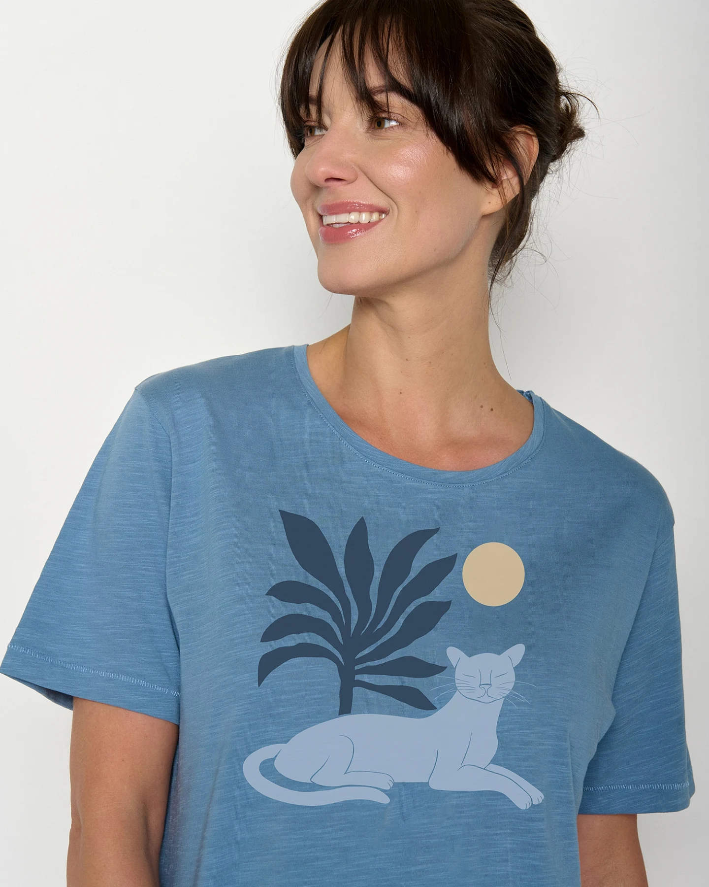 GREENBOMB T-Shirt Nova Panther Leaves – Ansicht 3