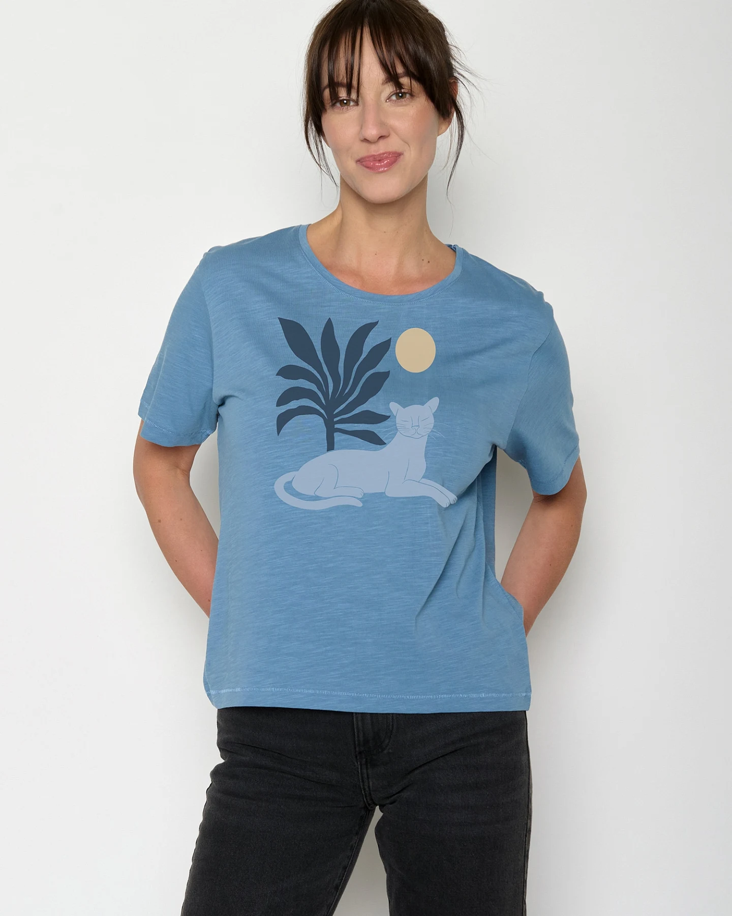 GREENBOMB T-Shirt Nova Panther Leaves – Ansicht 2