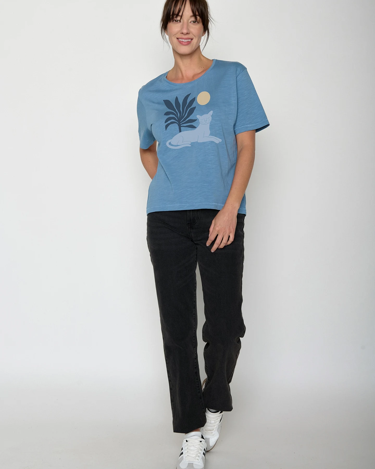 GREENBOMB T-Shirt Nova Panther Leaves – Ansicht 4