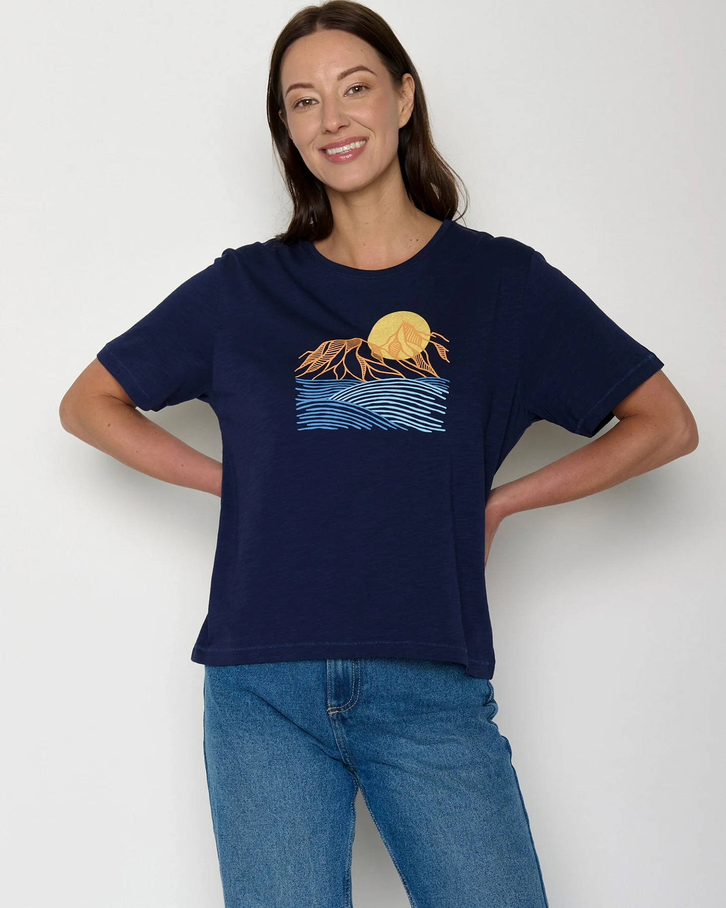 GREENBOMB T-Shirt Nova Mountain Scenery – Ansicht 2