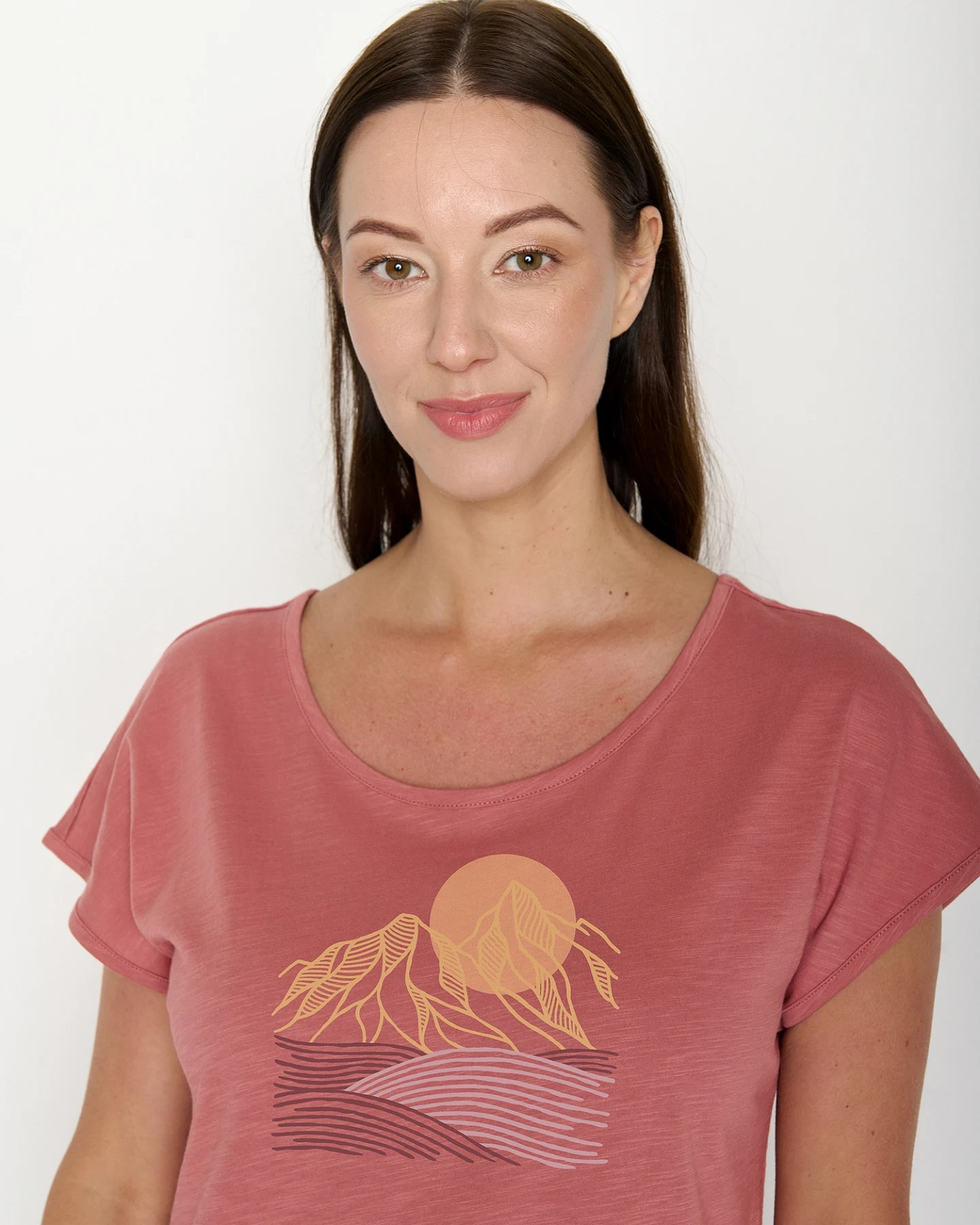 GREENBOMB T-Shirt Cool Mountain Scenery – Ansicht 3