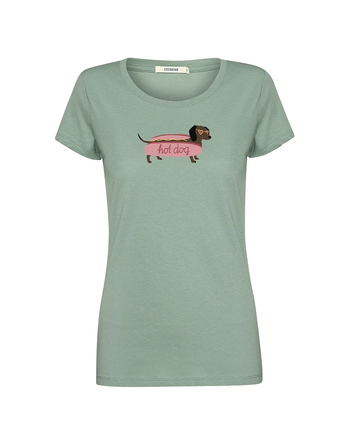 GREENBOMB T-Shirt Loves Hot Dog