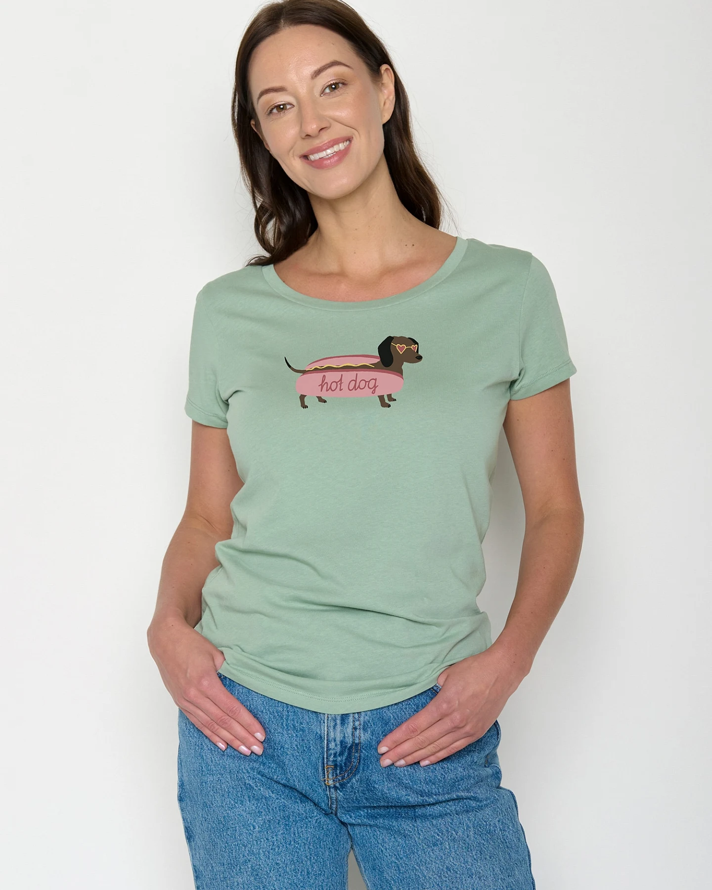 GREENBOMB T-Shirt Loves Hot Dog – Ansicht 2