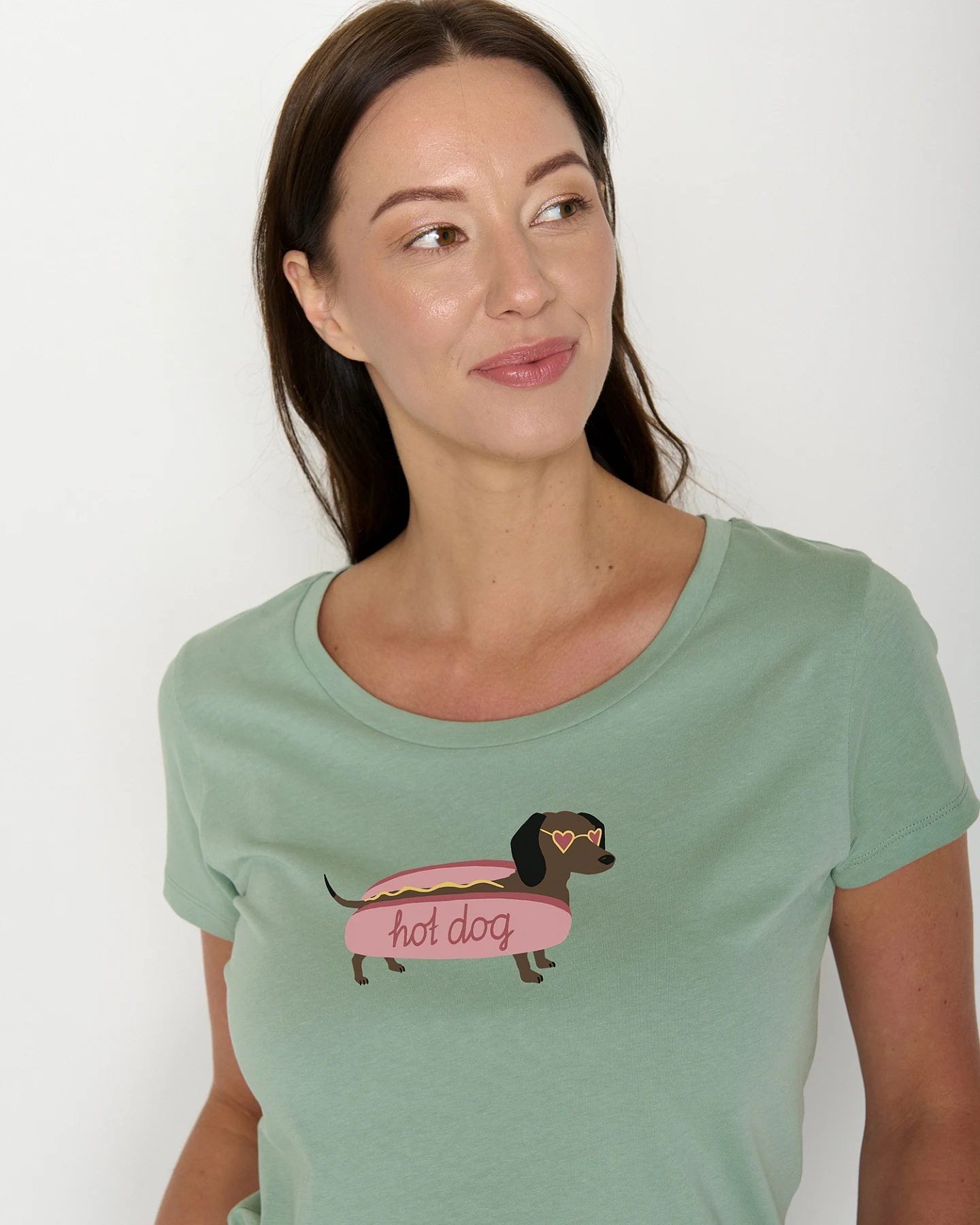 GREENBOMB T-Shirt Loves Hot Dog – Ansicht 3