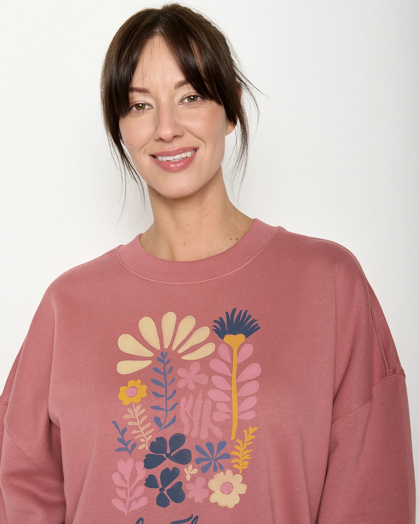 GREENBOMB Sweatshirt Les Fleurs – Ansicht 3
