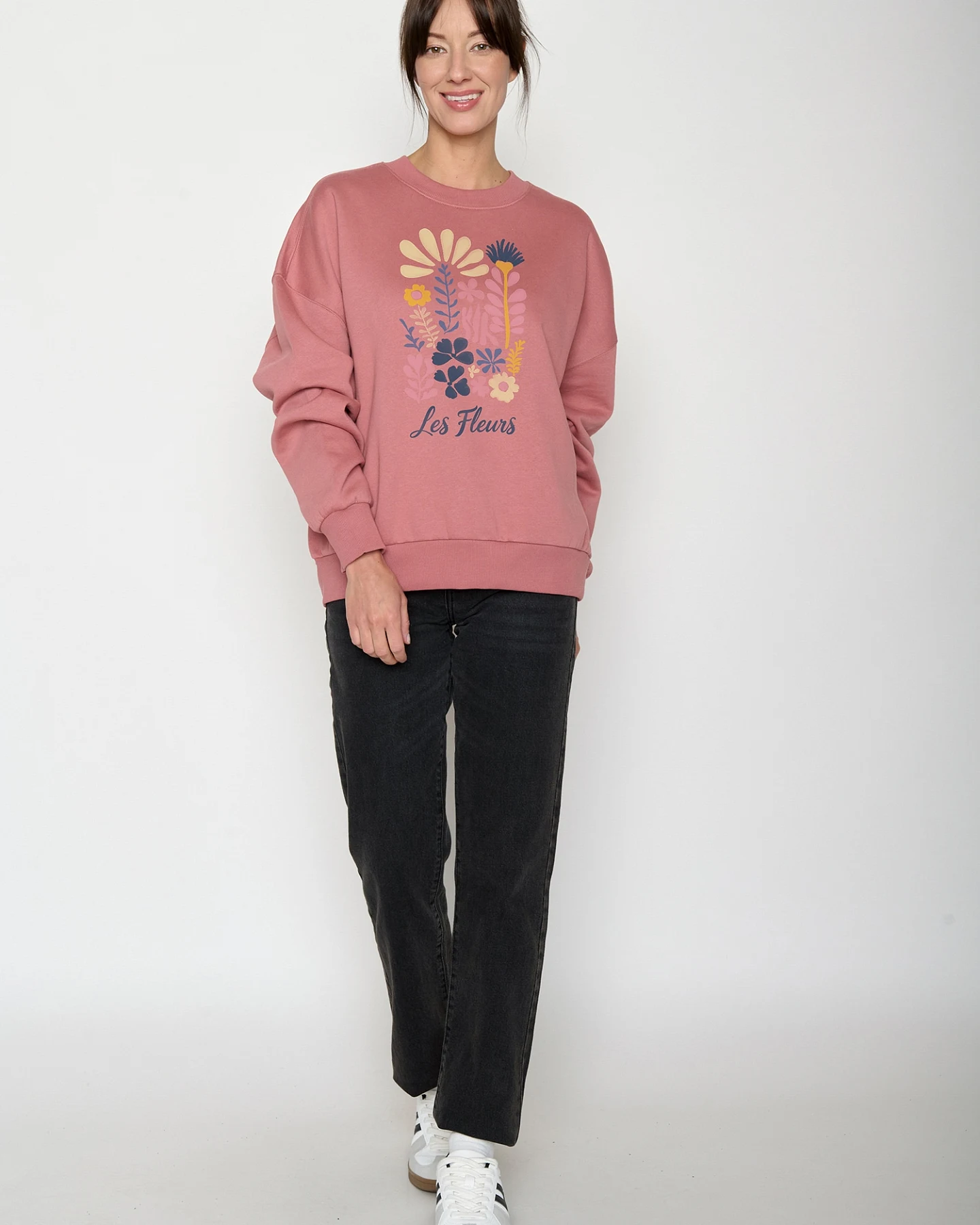 GREENBOMB Sweatshirt Les Fleurs – Ansicht 4