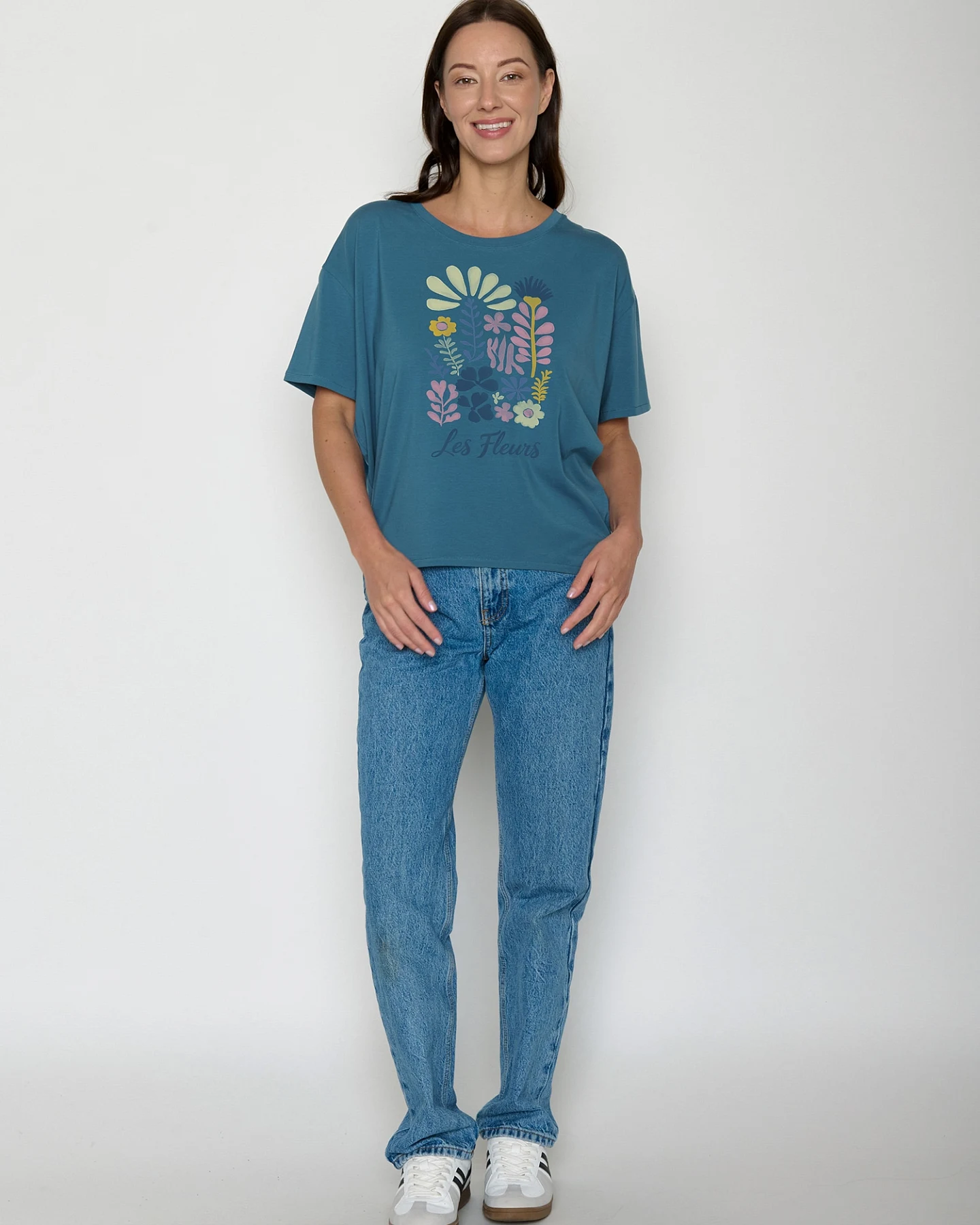 GREENBOMB T-Shirt Les Fleurs – Ansicht 4