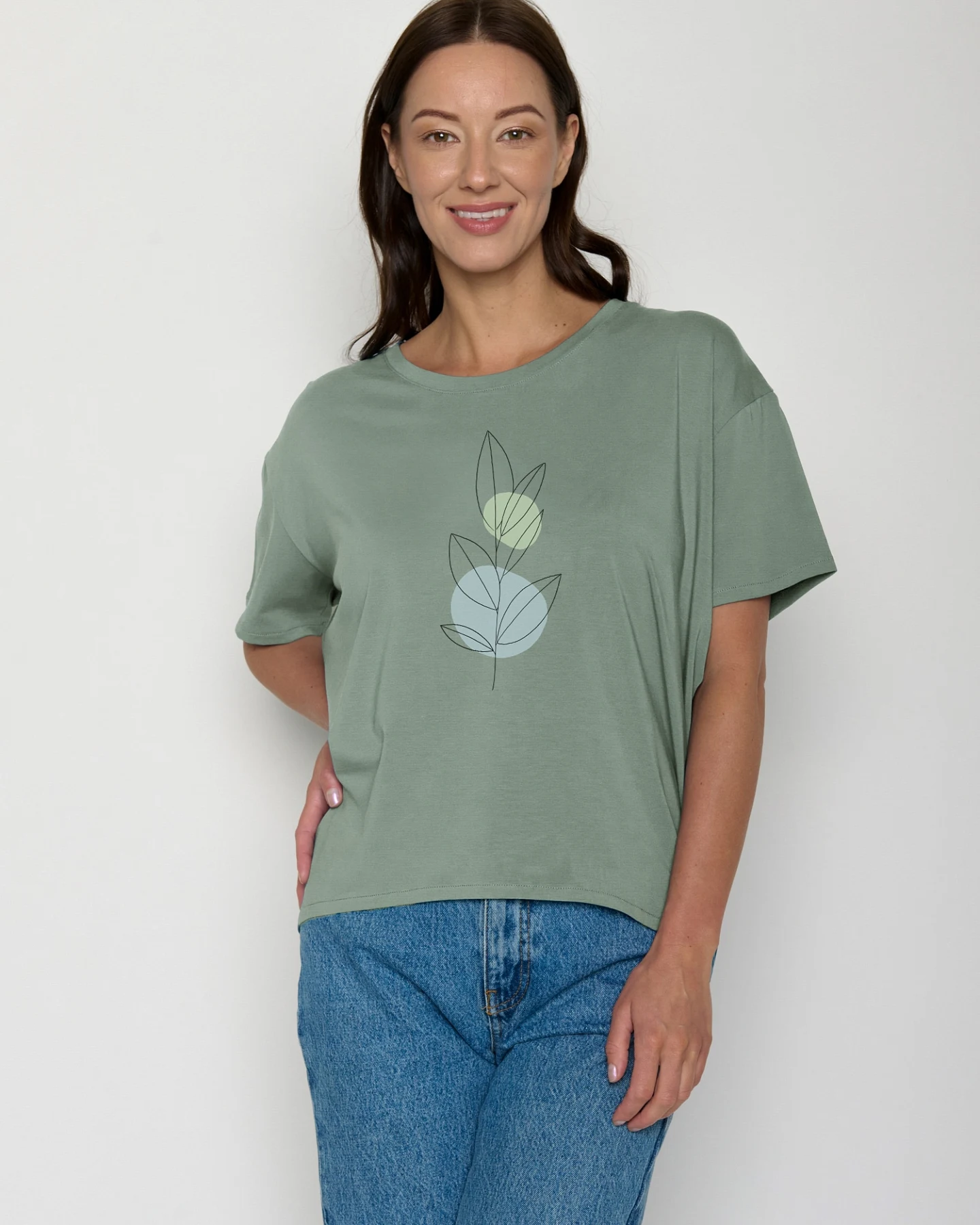GREENBOMB T-Shirt Bloom Classic Feel (GOTS) – Ansicht 2