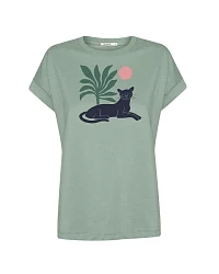 Produktseite: GREENBOMB T-Shirt Panther Leaves
