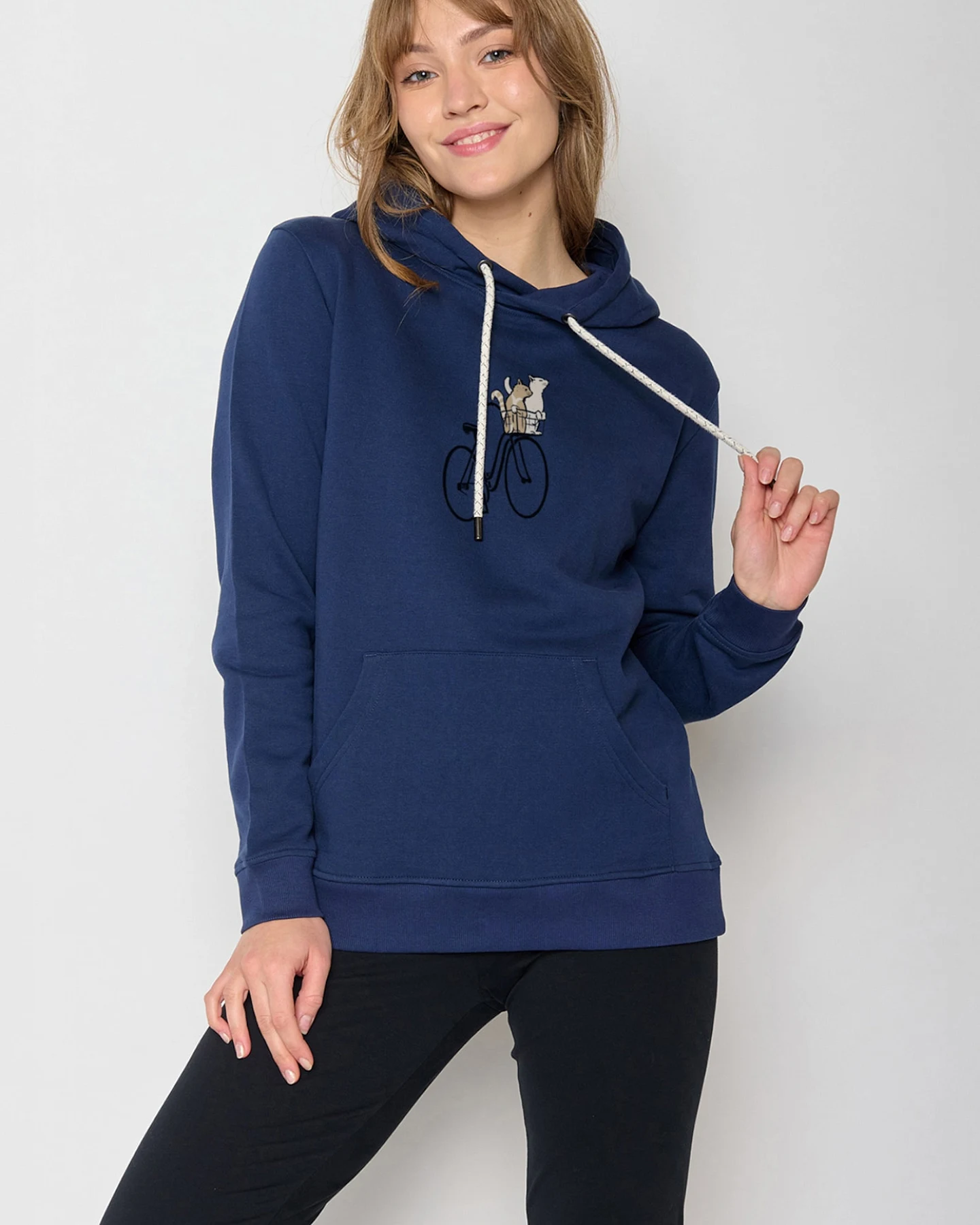 GREENBOMB Sweatshirt Bike Cats Basket – Ansicht 2