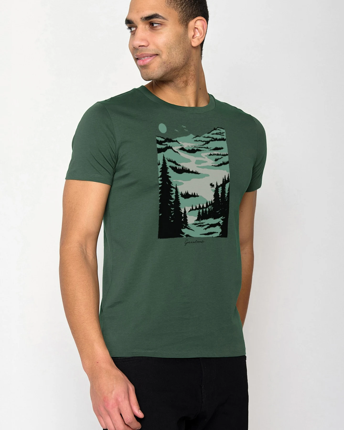 GREENBOMB T-Shirt Nature Lakeside – Ansicht 4