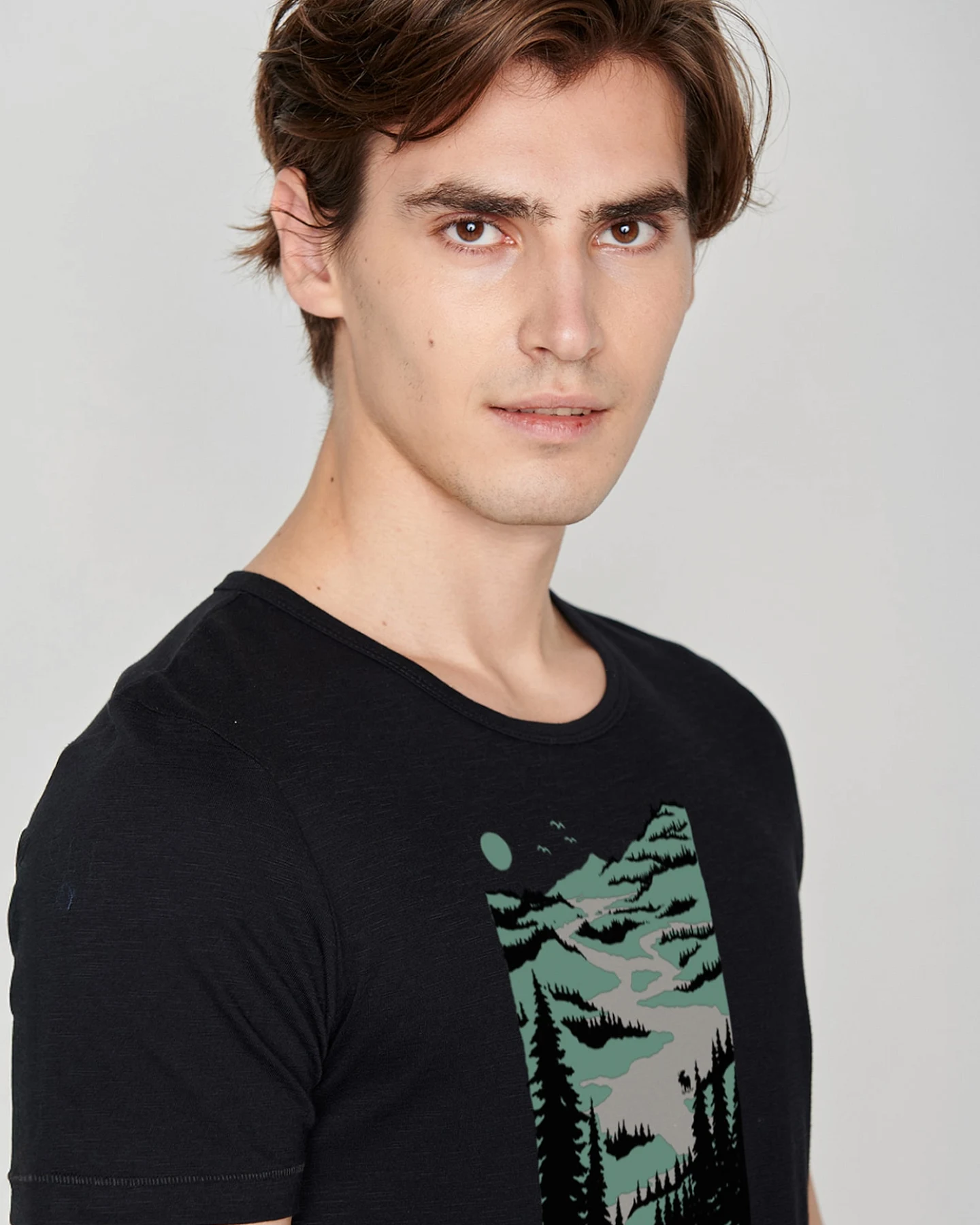 GREENBOMB T-Shirt Nature Lakeside – Ansicht 3
