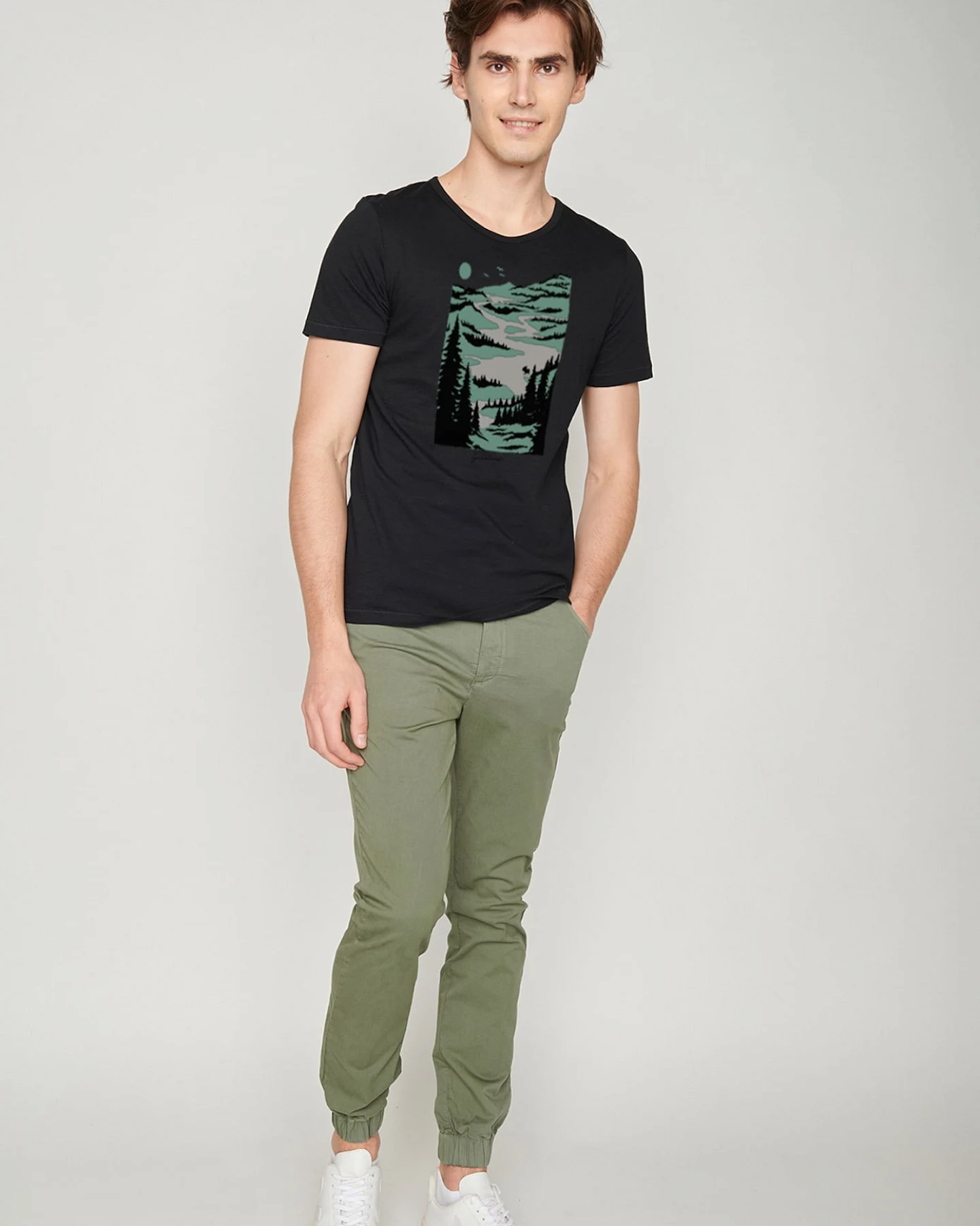 GREENBOMB T-Shirt Nature Lakeside – Ansicht 4