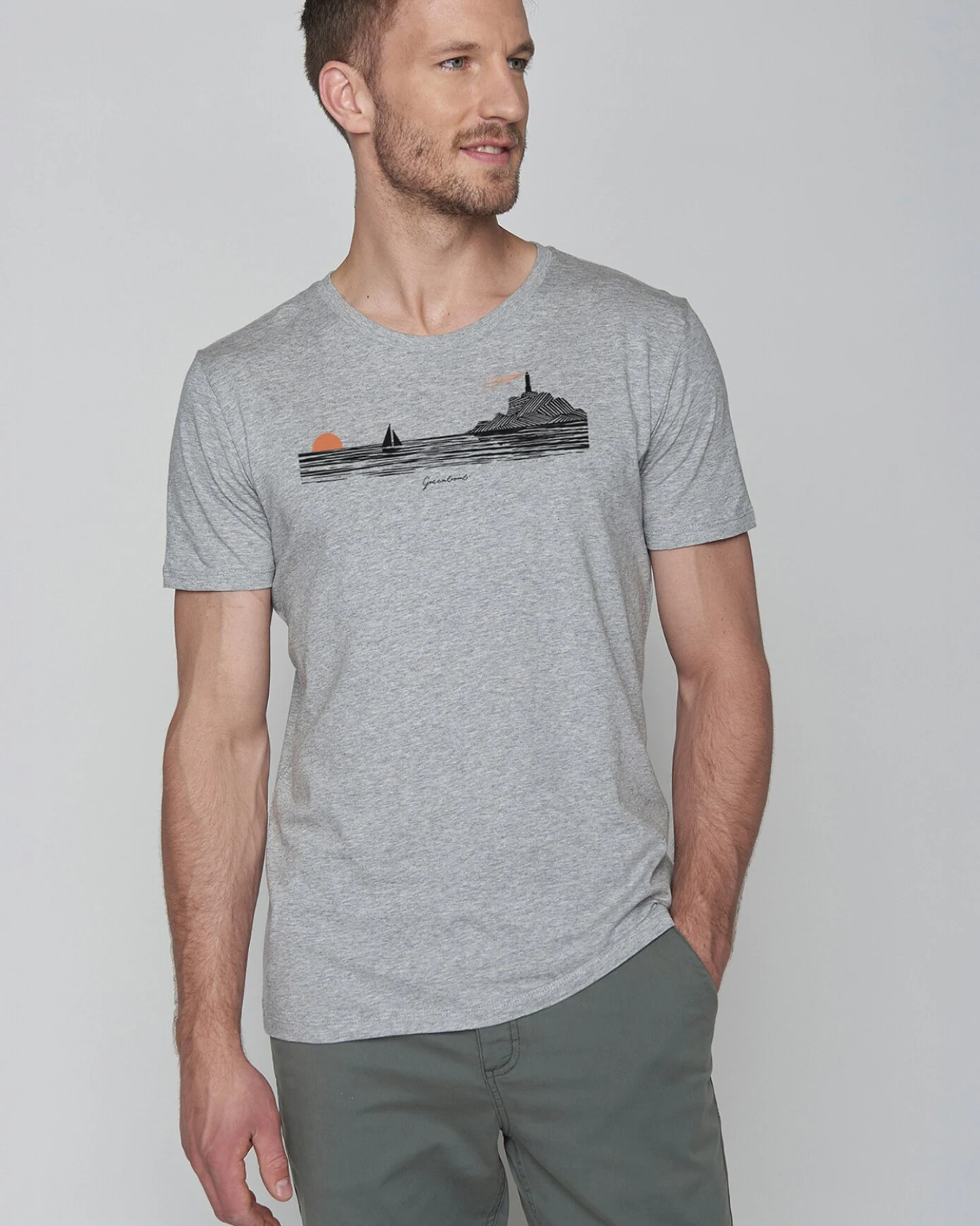 GREENBOMB T-Shirt Nature Evening Glow – Ansicht 3