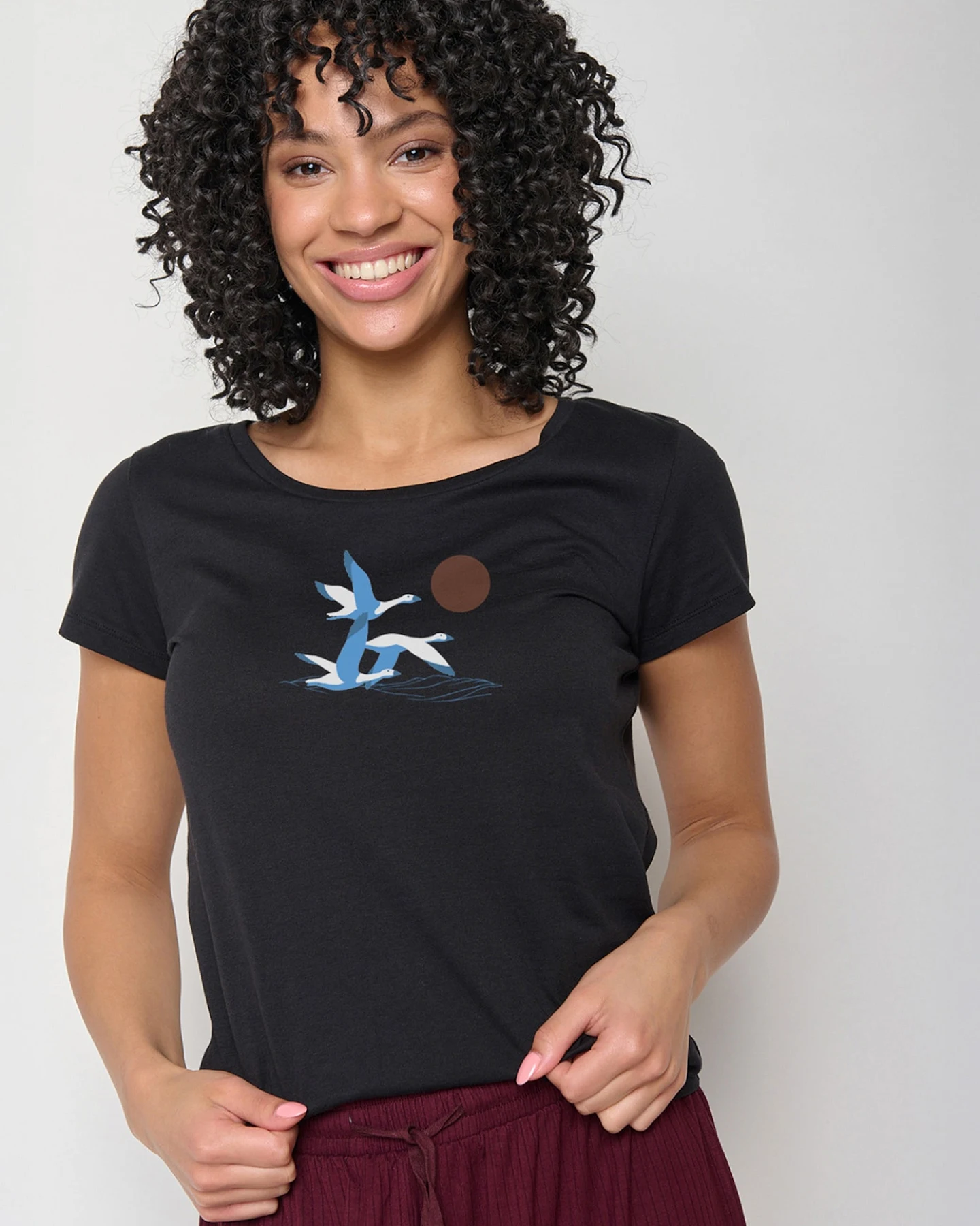 GREENBOMB T-Shirt Animal Goose Family – Ansicht 2